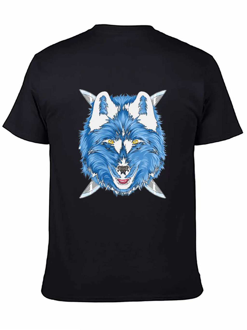 Dagger Wolf Unisex Casual T-Shirt – Clean Design For Daily Comfort