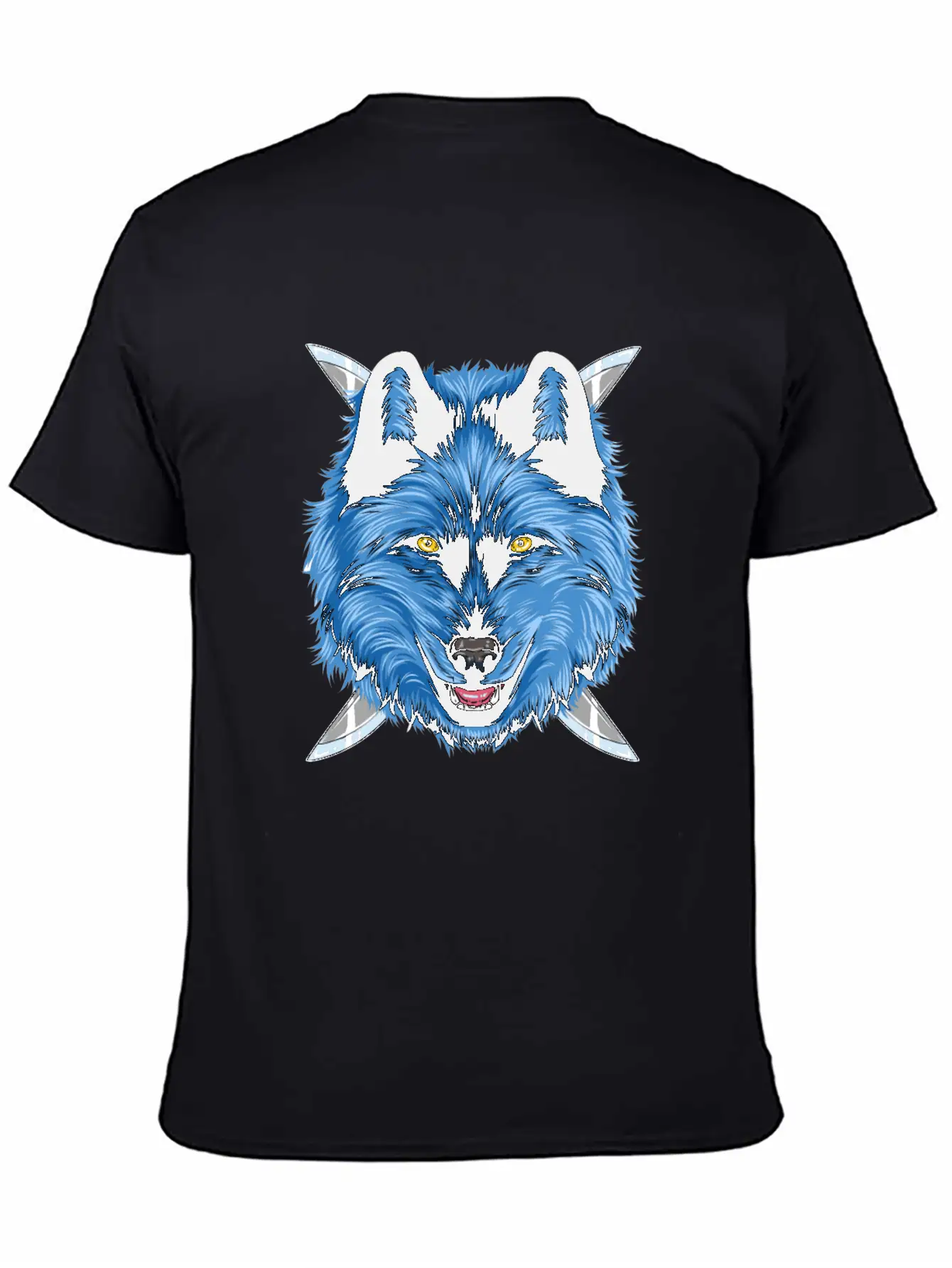 Dagger Wolf Unisex Casual T-Shirt – Clean Design For Daily Comfort