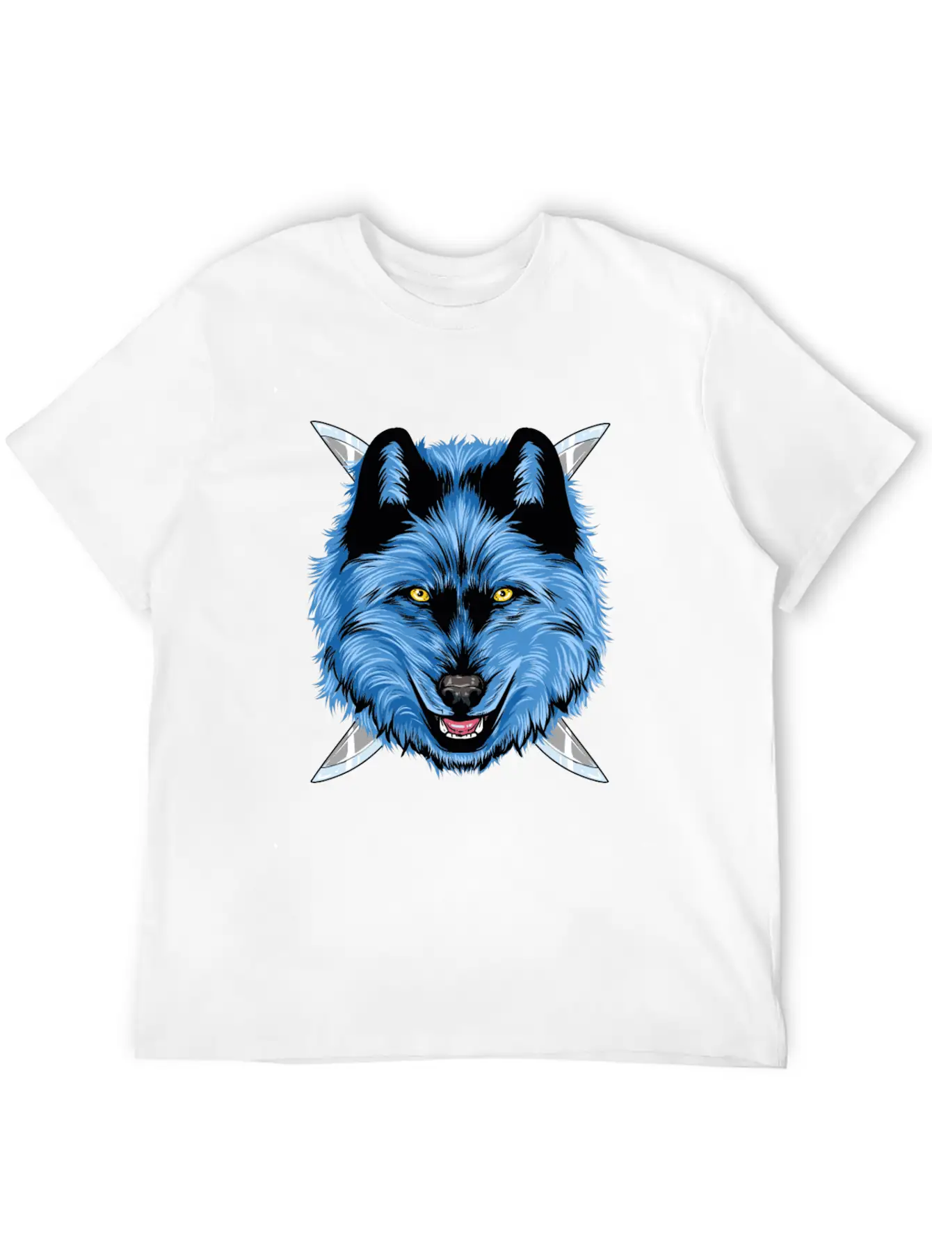 Dagger Wolf Unisex Casual T-Shirt – Clean Design For Daily Comfort
