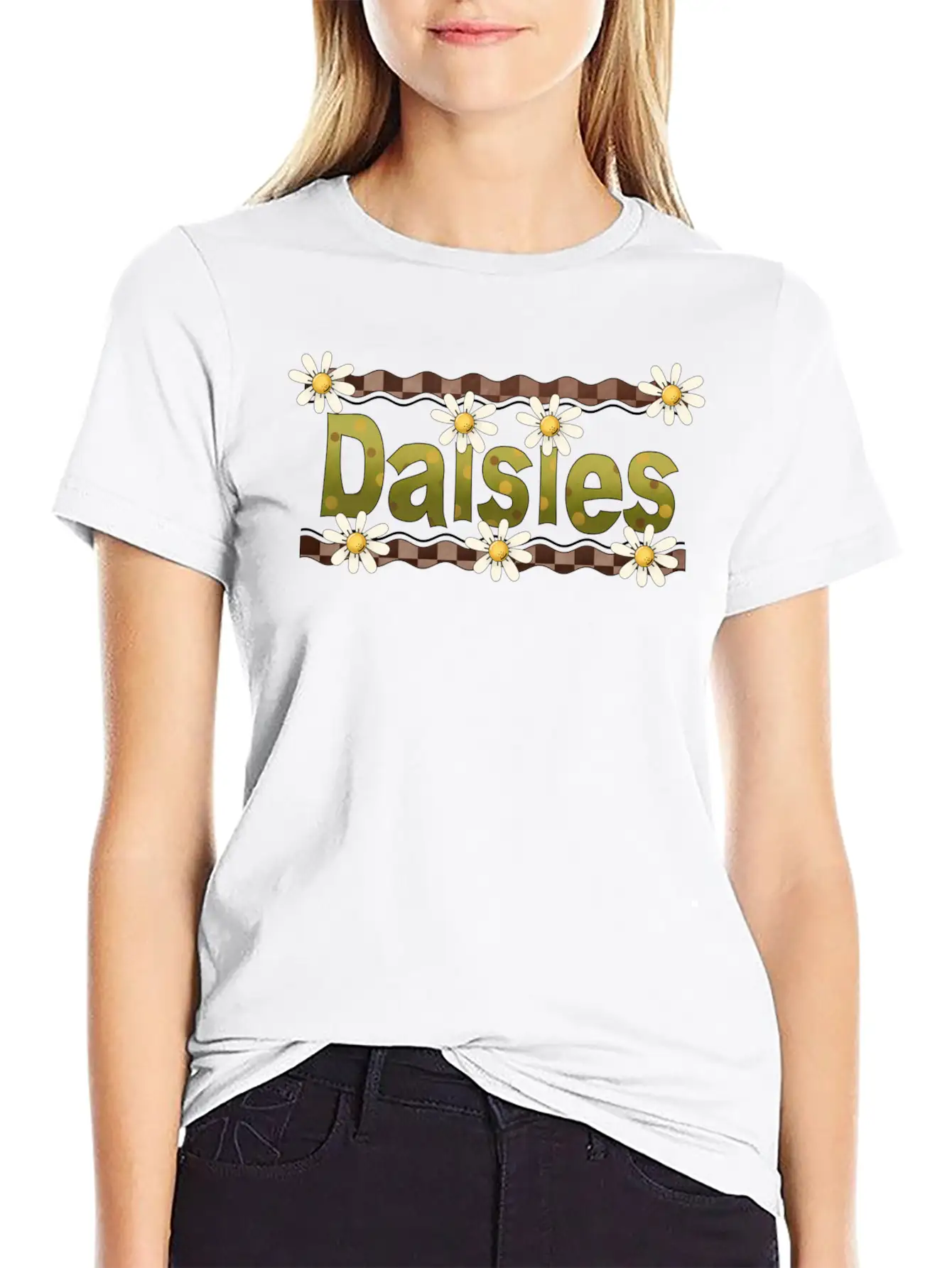 Daisies Unisex Casual T-Shirt – Clean Design For Daily Comfort