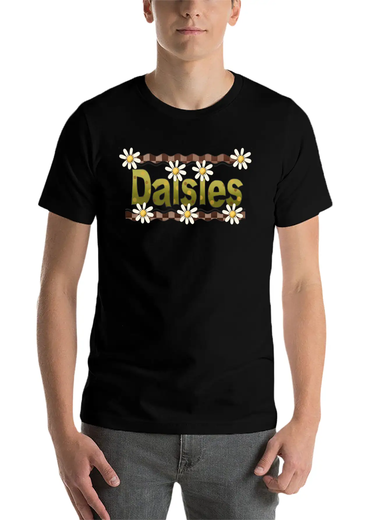 Daisies Unisex Casual T-Shirt – Clean Design For Daily Comfort