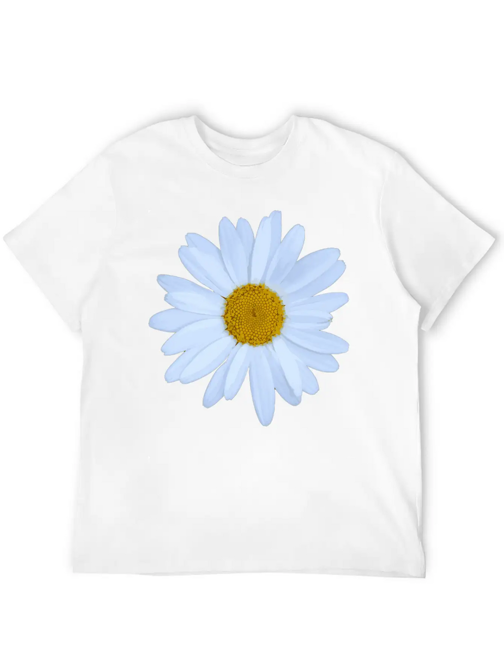 Daisy Flower Breathable Soft Cotton T-Shirt – Timeless Casual Look