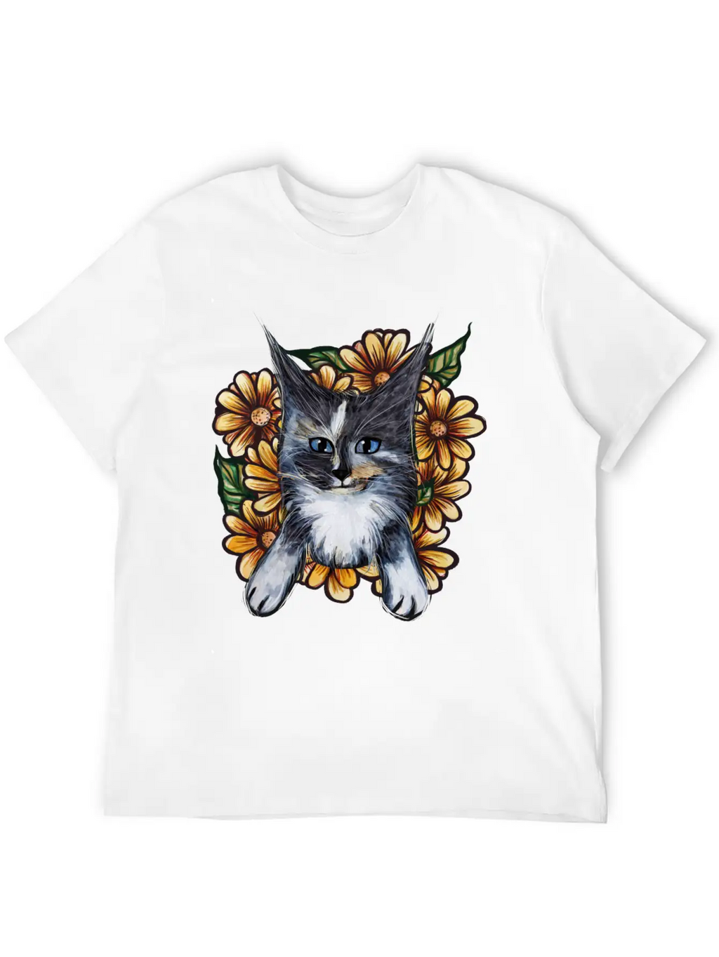Daisy Maine Coons Unisex Casual T-Shirt – Clean Design For Daily Comfort