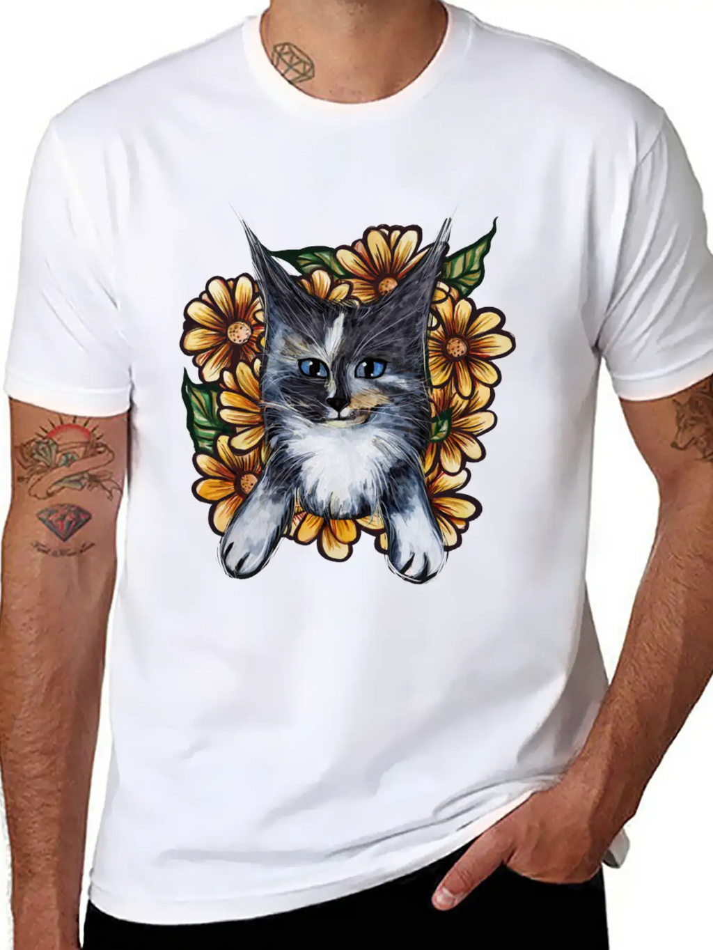Daisy Maine Coons Unisex Casual T-Shirt – Clean Design For Daily Comfort