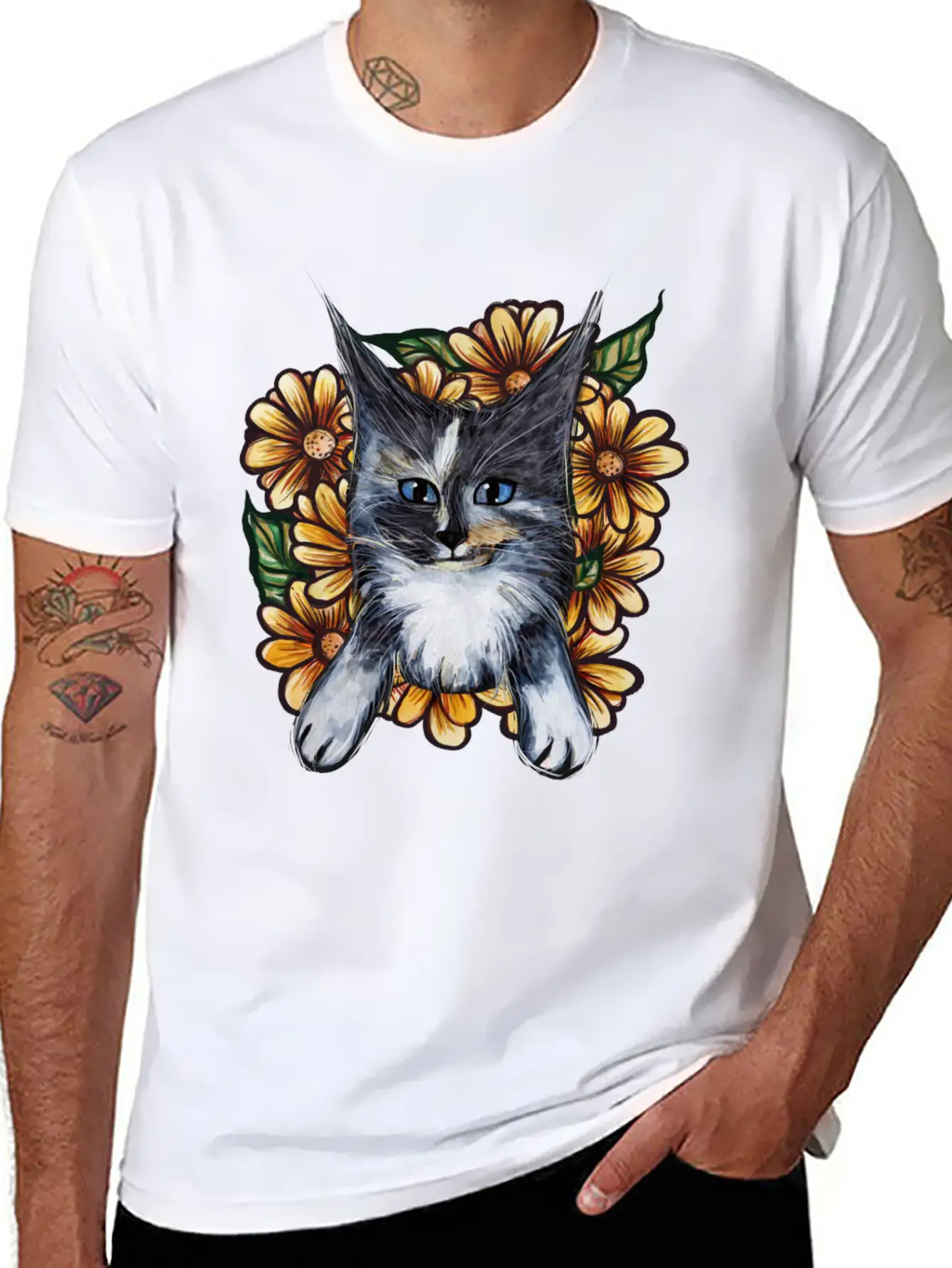 Daisy Maine Coons Unisex Casual T-Shirt – Clean Design For Daily Comfort