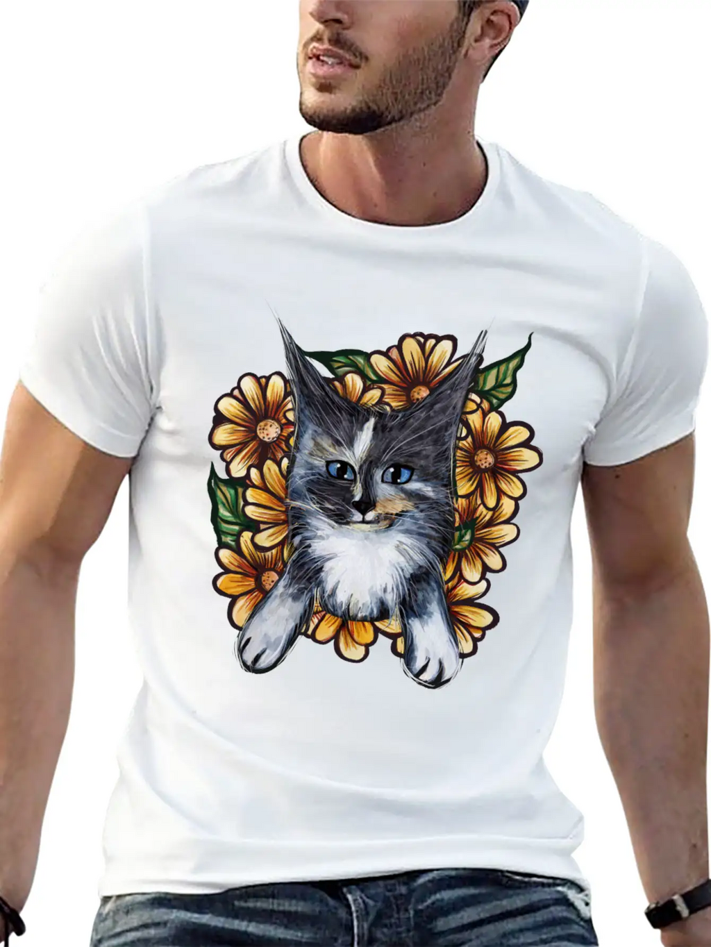 Daisy Maine Coons Unisex Casual T-Shirt – Clean Design For Daily Comfort