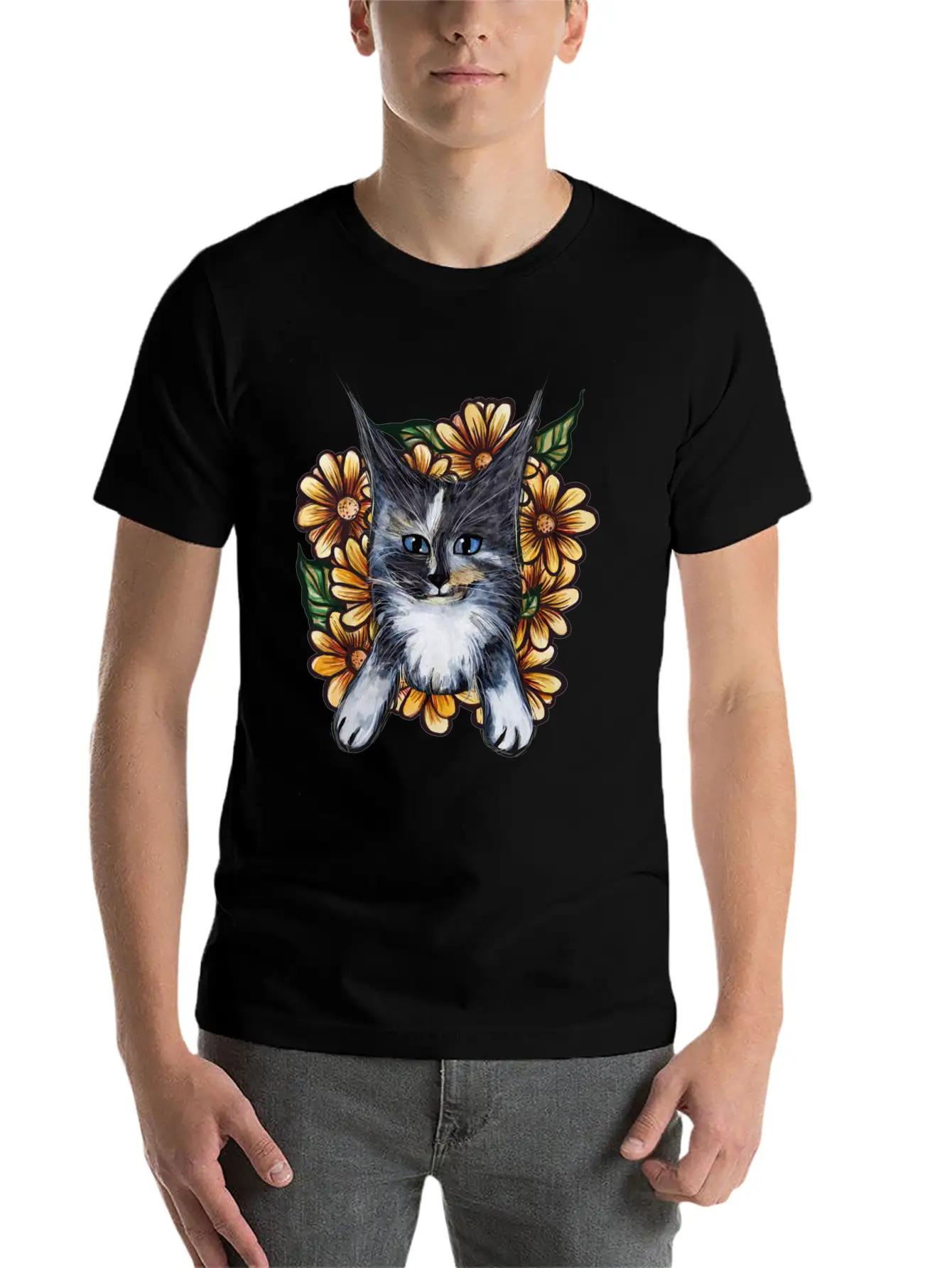 Daisy Maine Coons Unisex Casual T-Shirt – Clean Design For Daily Comfort