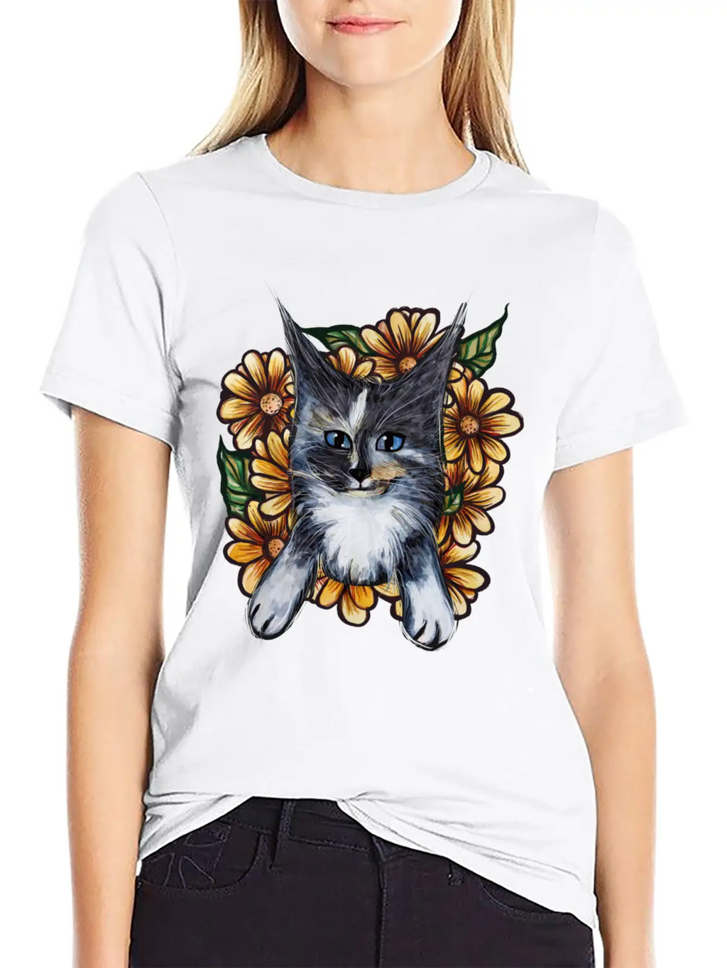 Daisy Maine Coons Unisex Casual T-Shirt – Clean Design For Daily Comfort