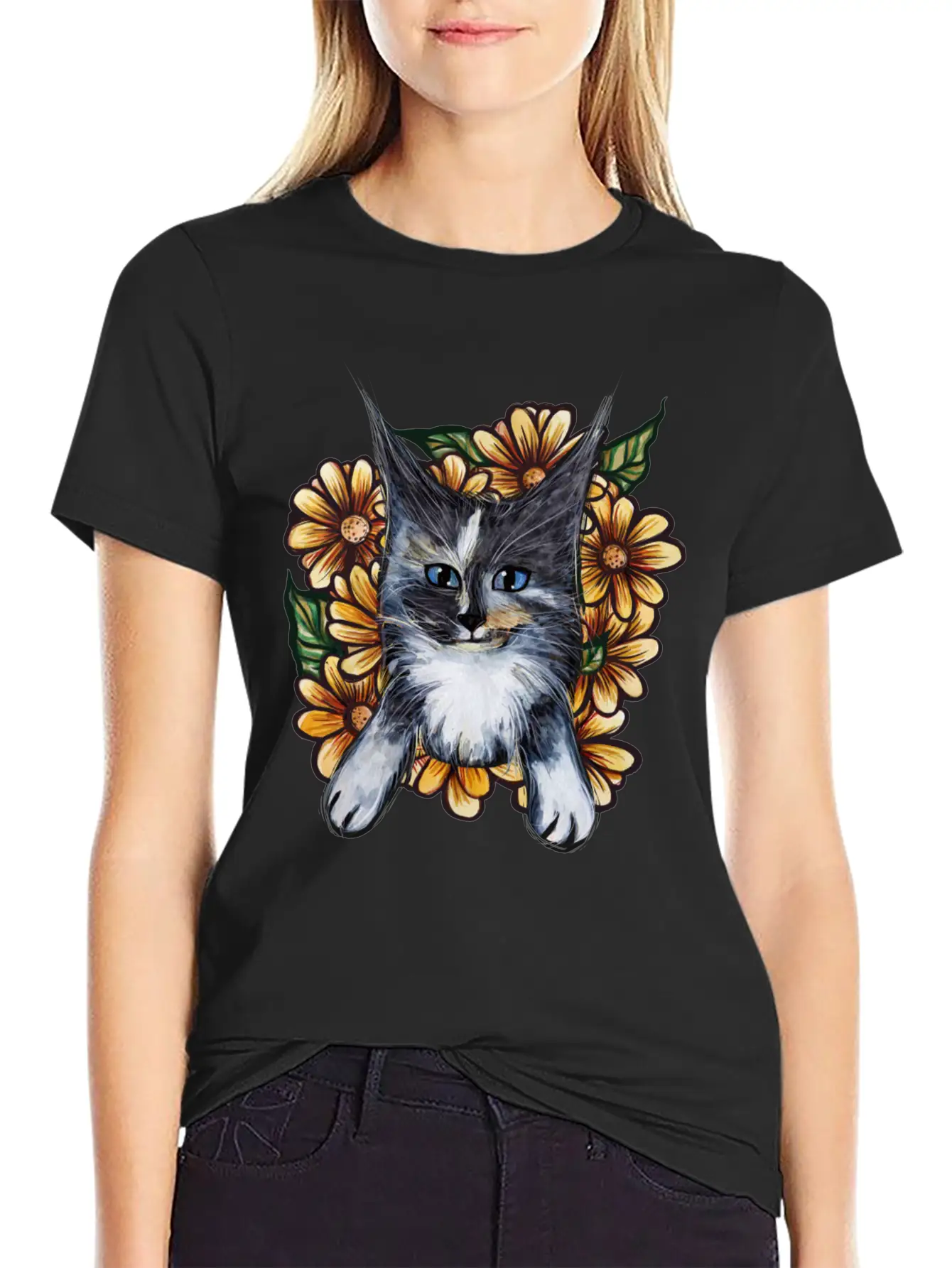 Daisy Maine Coons Unisex Casual T-Shirt – Clean Design For Daily Comfort
