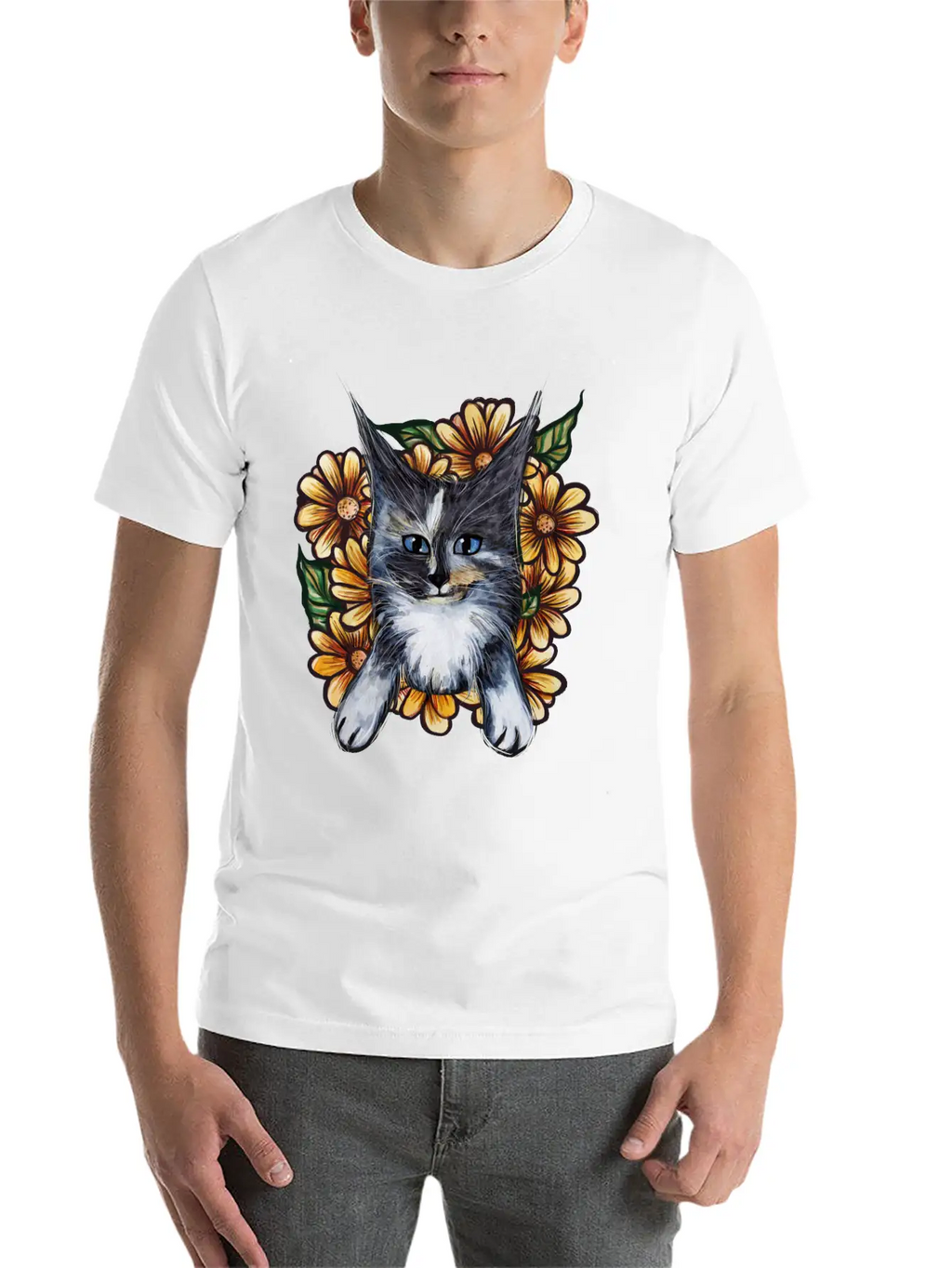 Daisy Maine Coons Unisex Casual T-Shirt – Clean Design For Daily Comfort