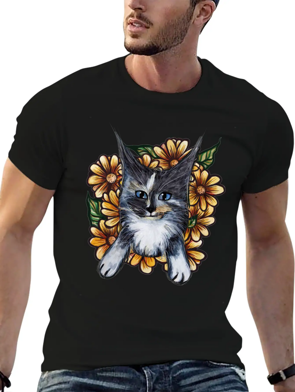 Daisy Maine Coons Unisex Casual T-Shirt – Clean Design For Daily Comfort