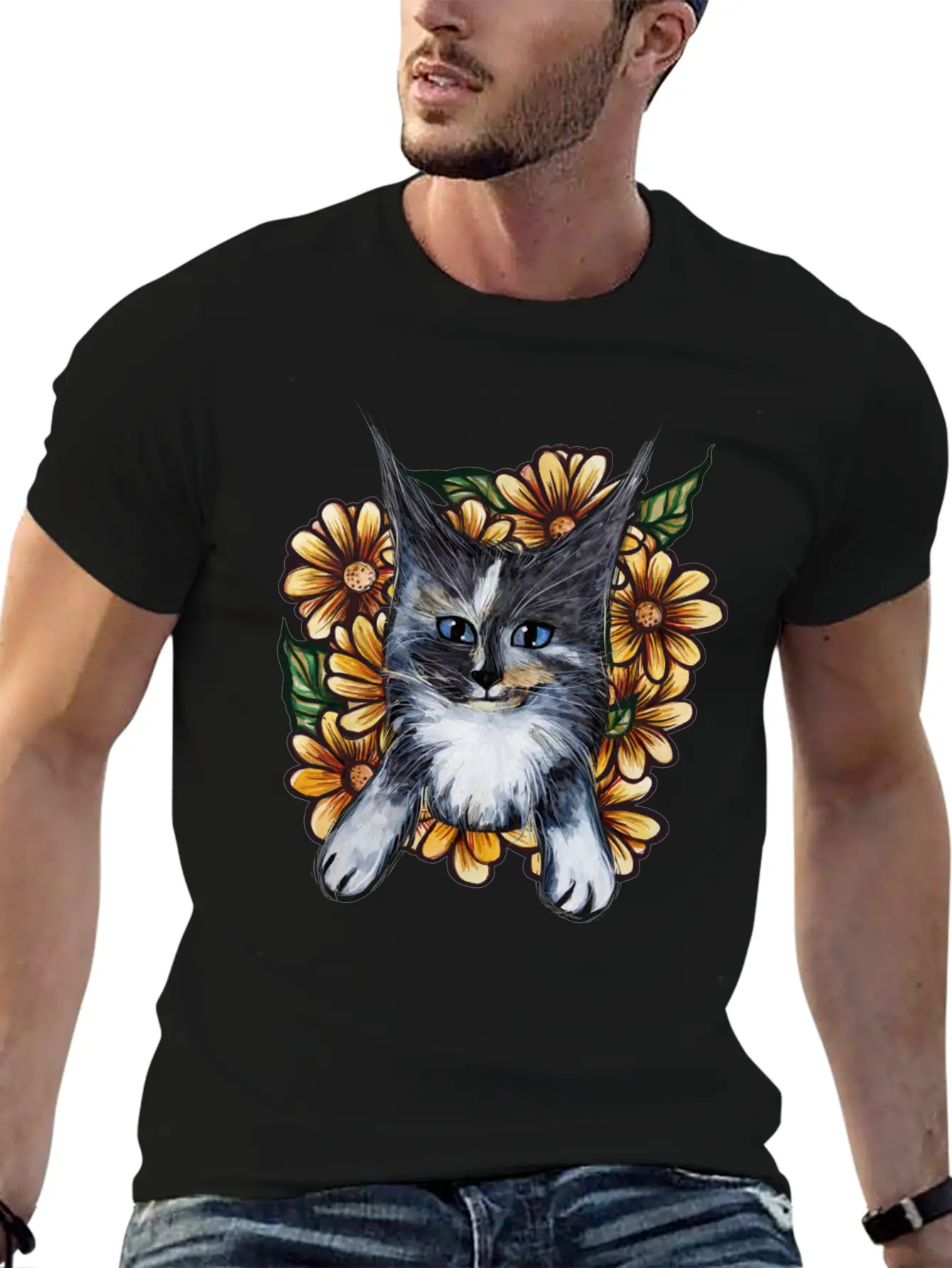 Daisy Maine Coons Unisex Casual T-Shirt – Clean Design For Daily Comfort