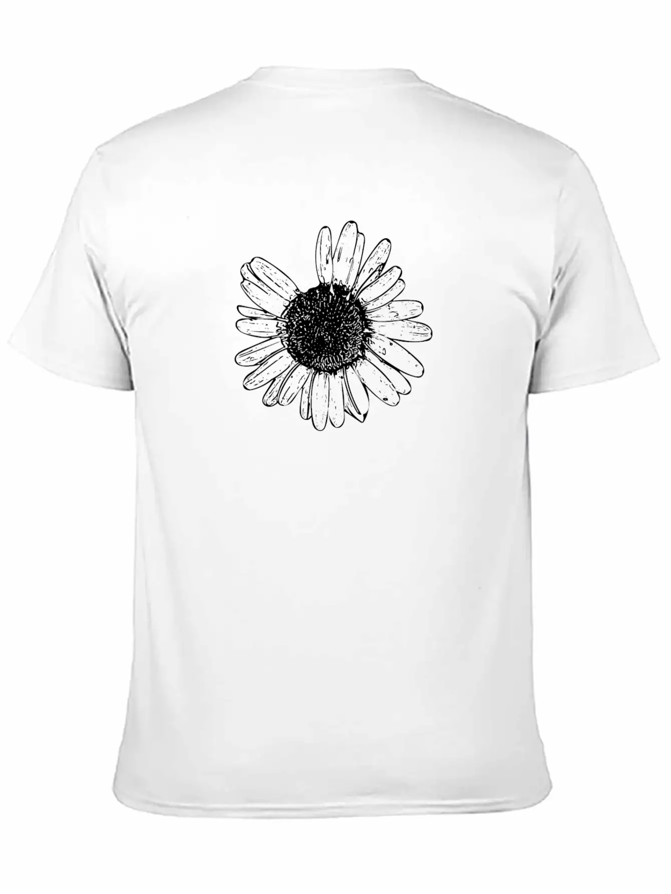 Daisy Wildflower Graphic Breathable Soft Cotton T-Shirt – Timeless Casual Look