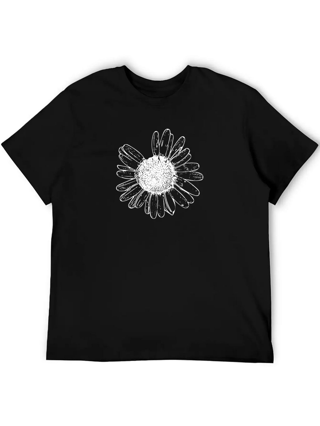Daisy Wildflower Graphic Breathable Soft Cotton T-Shirt – Timeless Casual Look