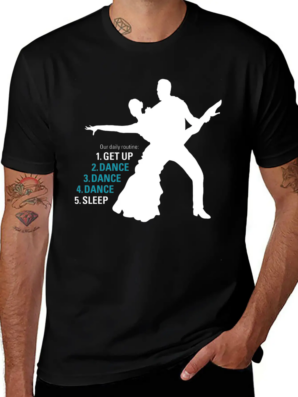 Dance Ballroom Dancing Latin Salsa Rumba Samba Unisex Casual T-Shirt – Clean Design For Daily Comfort