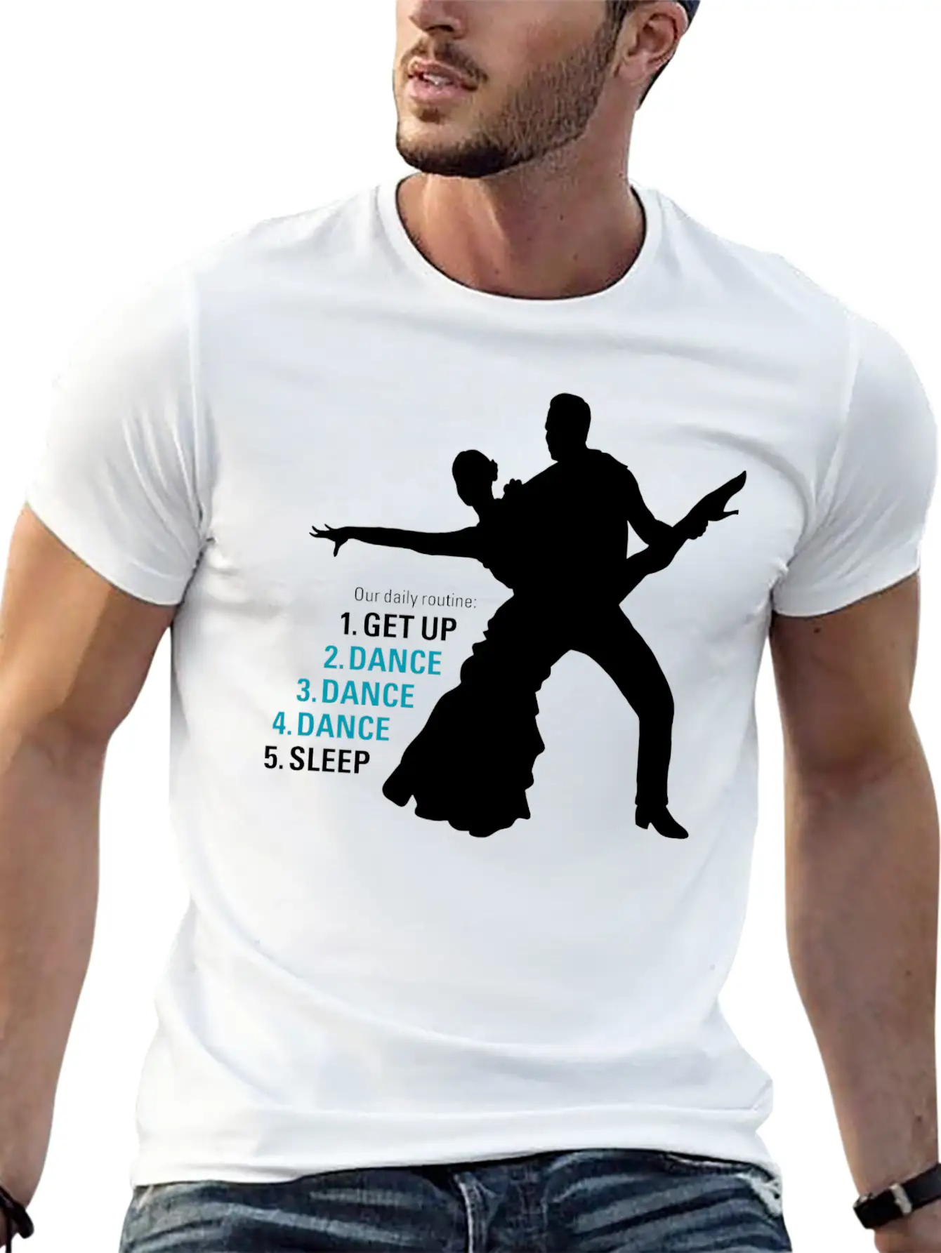 Dance Ballroom Dancing Latin Salsa Rumba Samba Unisex Casual T-Shirt – Clean Design For Daily Comfort