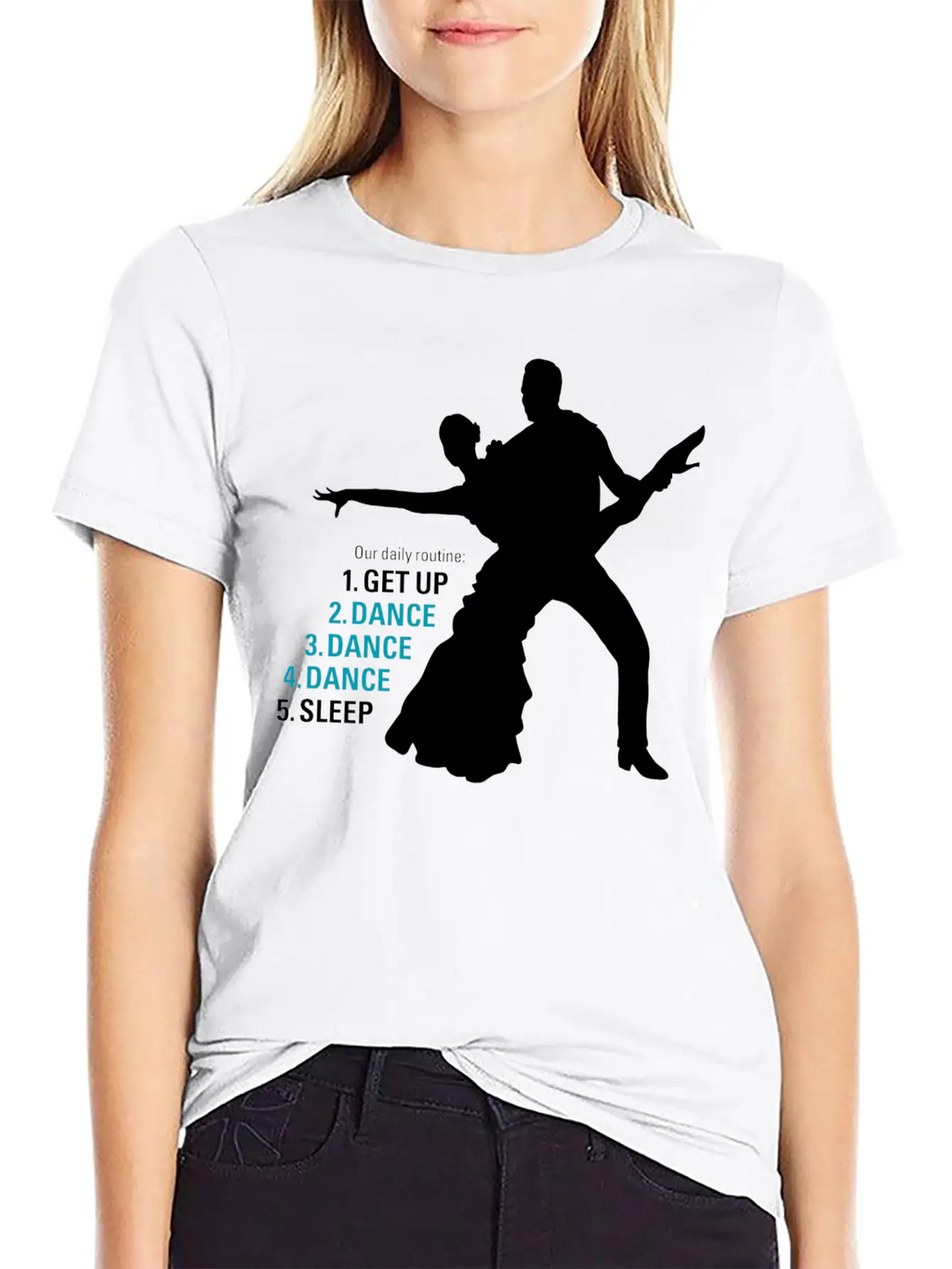 Dance Ballroom Dancing Latin Salsa Rumba Samba Unisex Casual T-Shirt – Clean Design For Daily Comfort