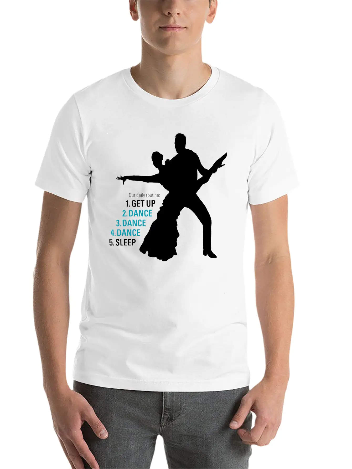 Dance Ballroom Dancing Latin Salsa Rumba Samba Unisex Casual T-Shirt – Clean Design For Daily Comfort