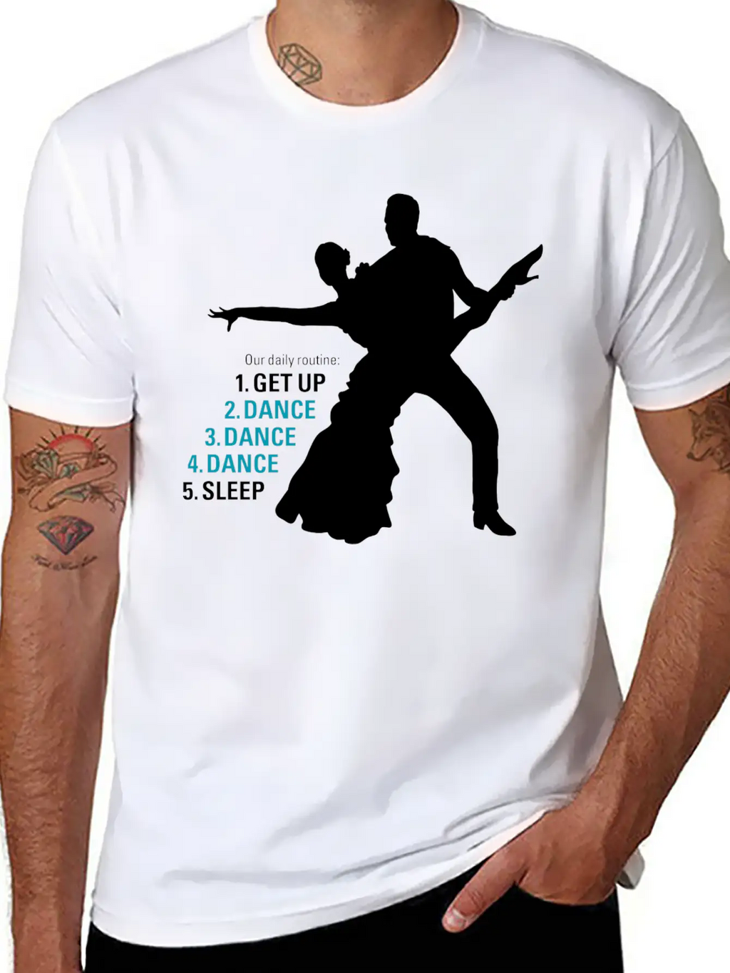 Dance Ballroom Dancing Latin Salsa Rumba Samba Unisex Casual T-Shirt – Clean Design For Daily Comfort