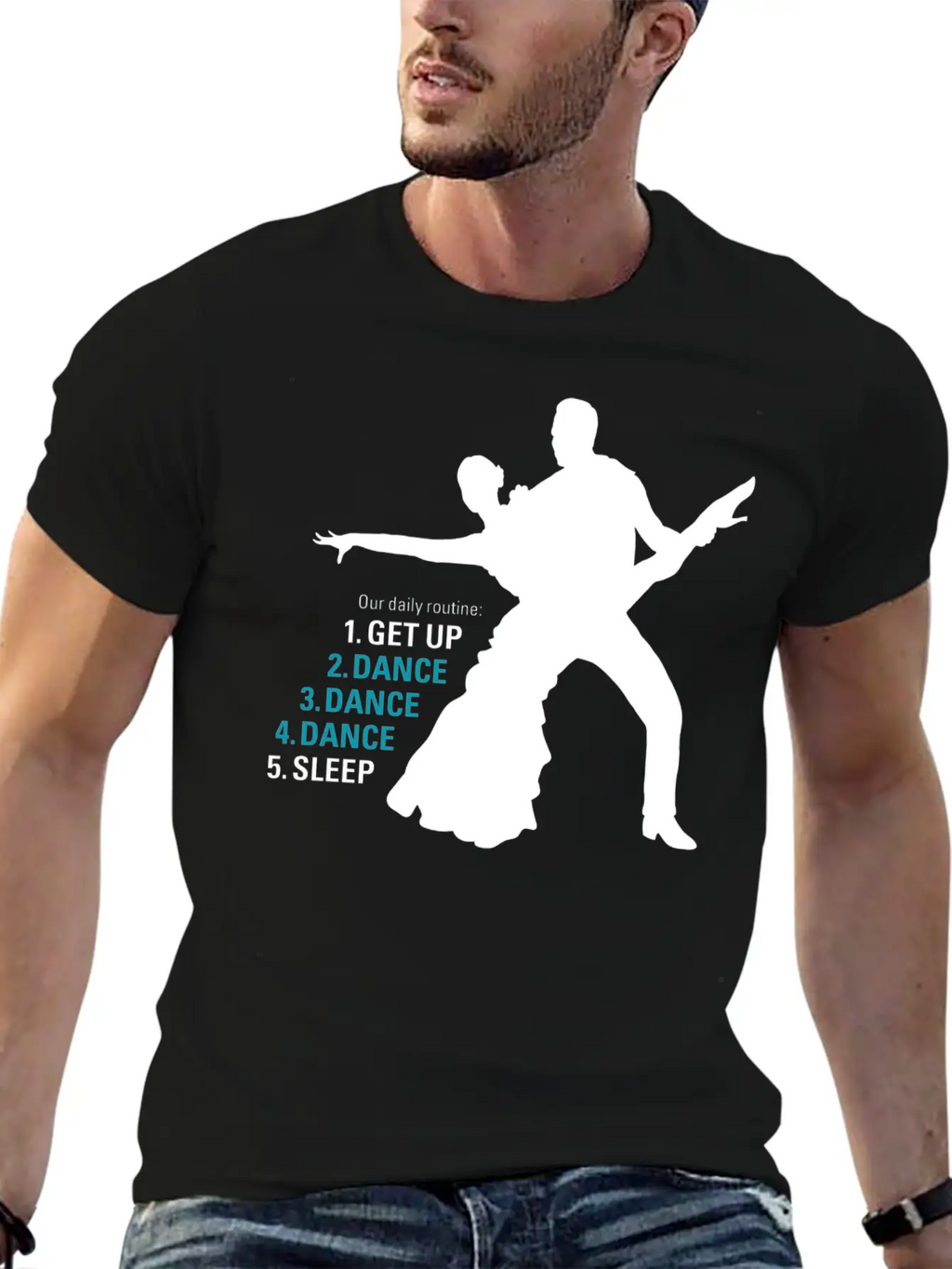 Dance Ballroom Dancing Latin Salsa Rumba Samba Unisex Casual T-Shirt – Clean Design For Daily Comfort