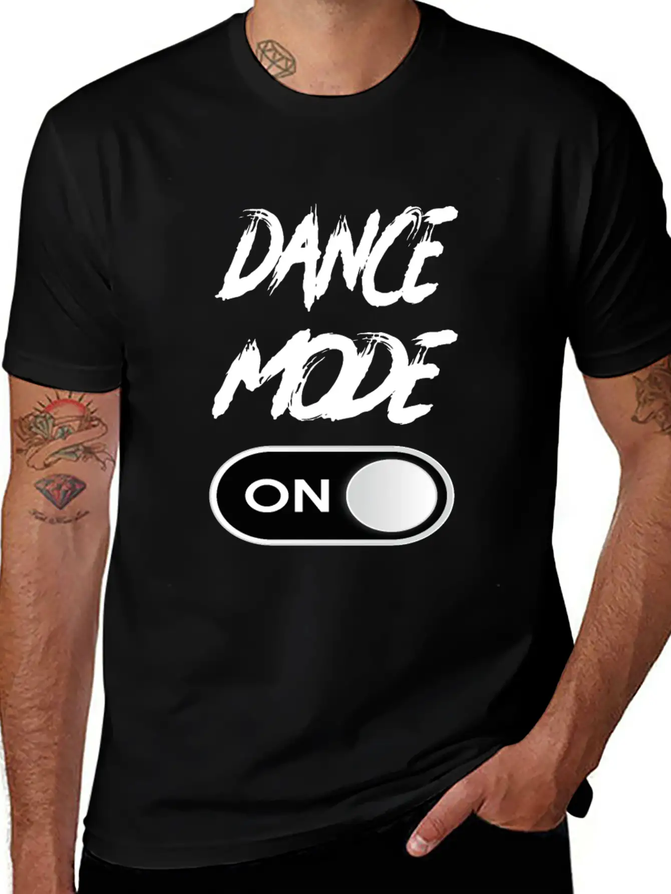 Dance Mode On - Funny Dancing Saying Dance Classic Fit Graphic Tee For Daily Comfort – Unisex Cotton Shirt