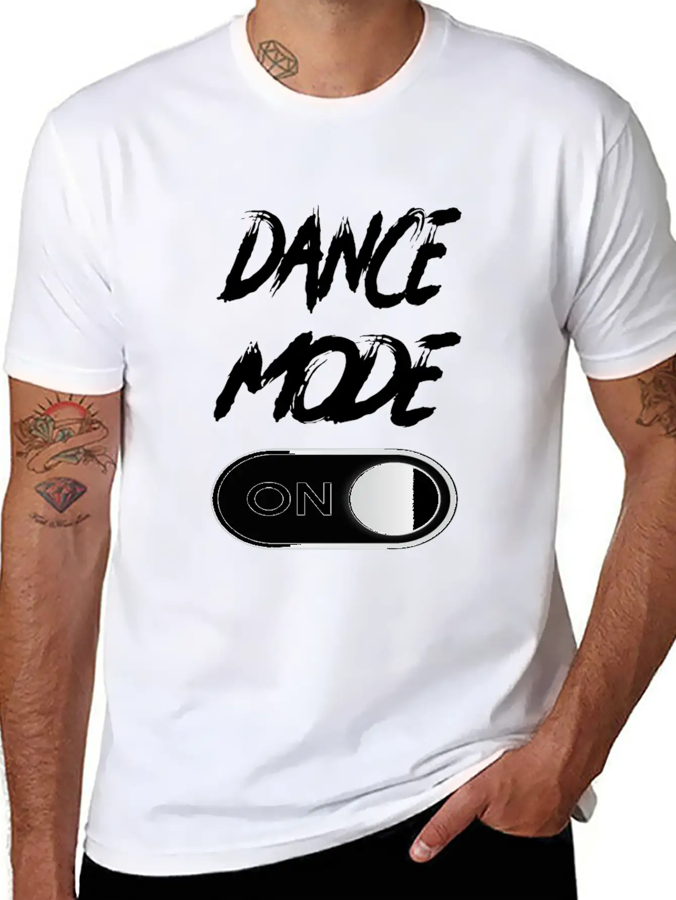 Dance Mode On - Funny Dancing Saying Dance Classic Fit Graphic Tee For Daily Comfort – Unisex Cotton Shirt