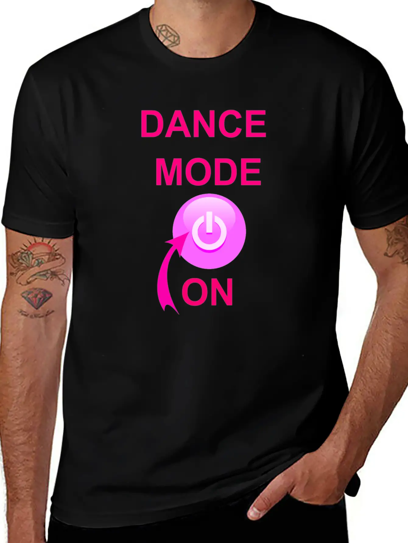 Dance Mode On Unisex Short Sleeve Soft Cotton T-Shirt – Casual Everyday Wear