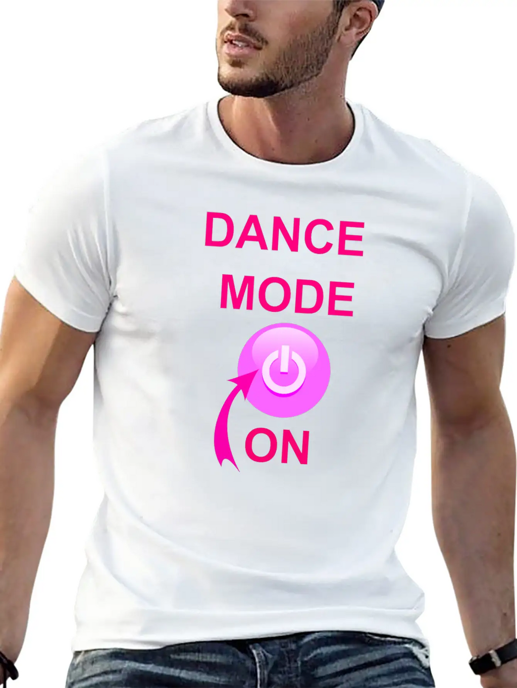 Dance Mode On Unisex Short Sleeve Soft Cotton T-Shirt – Casual Everyday Wear