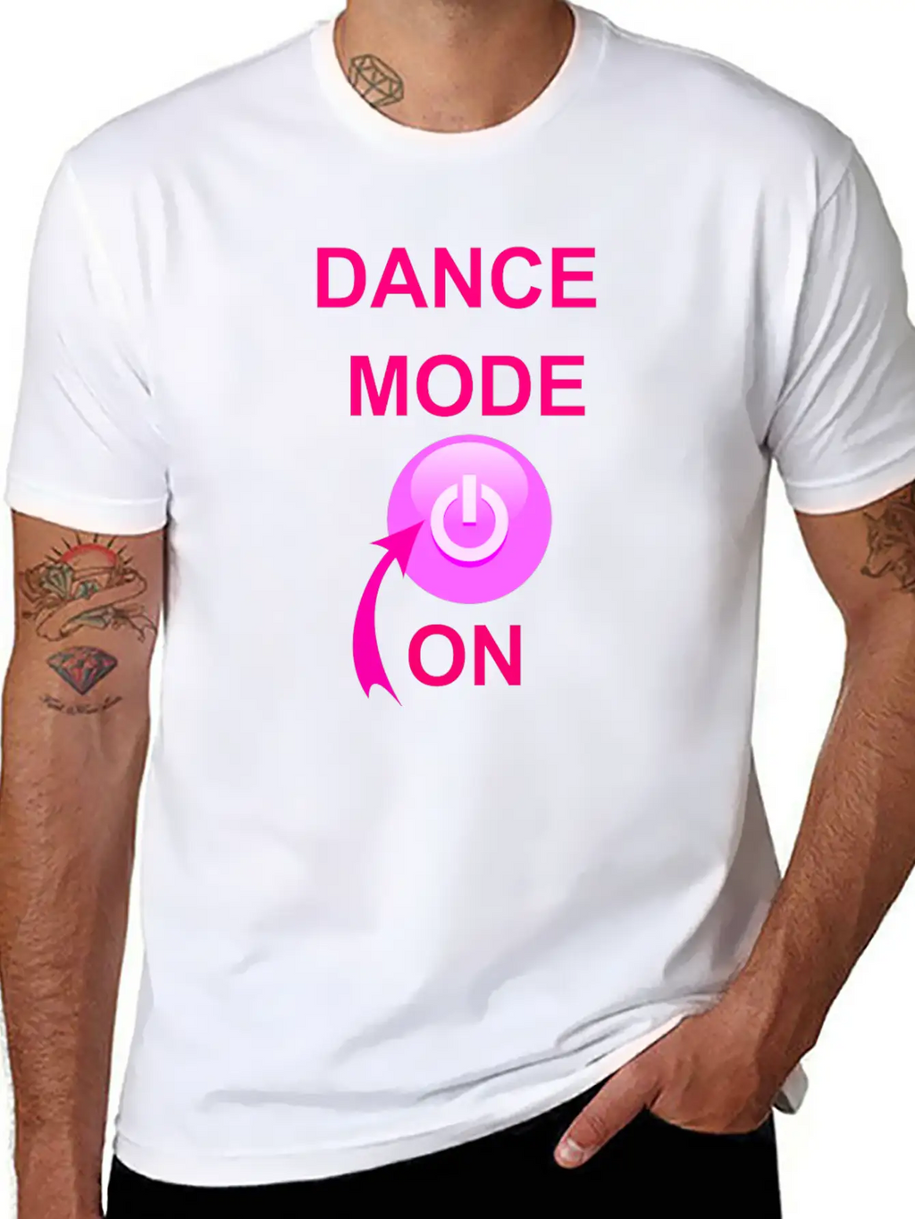 Dance Mode On Unisex Short Sleeve Soft Cotton T-Shirt – Casual Everyday Wear