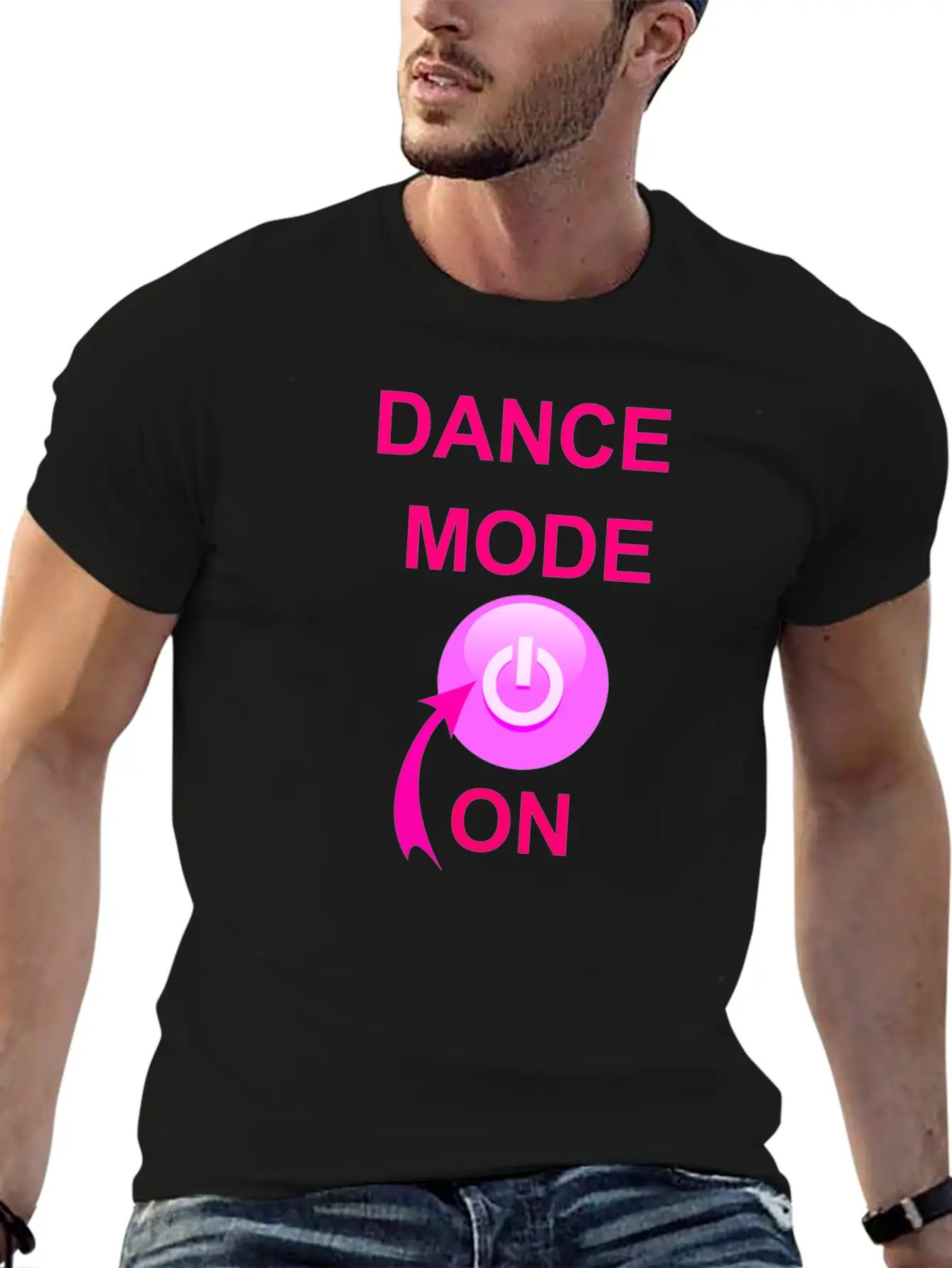 Dance Mode On Unisex Short Sleeve Soft Cotton T-Shirt – Casual Everyday Wear