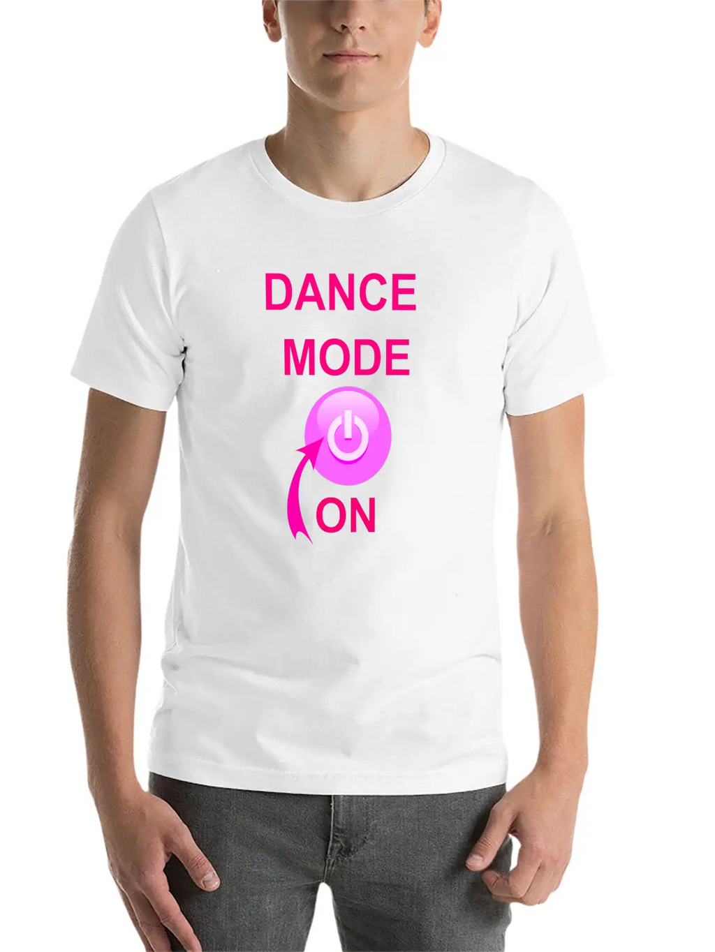 Dance Mode On Unisex Short Sleeve Soft Cotton T-Shirt – Casual Everyday Wear
