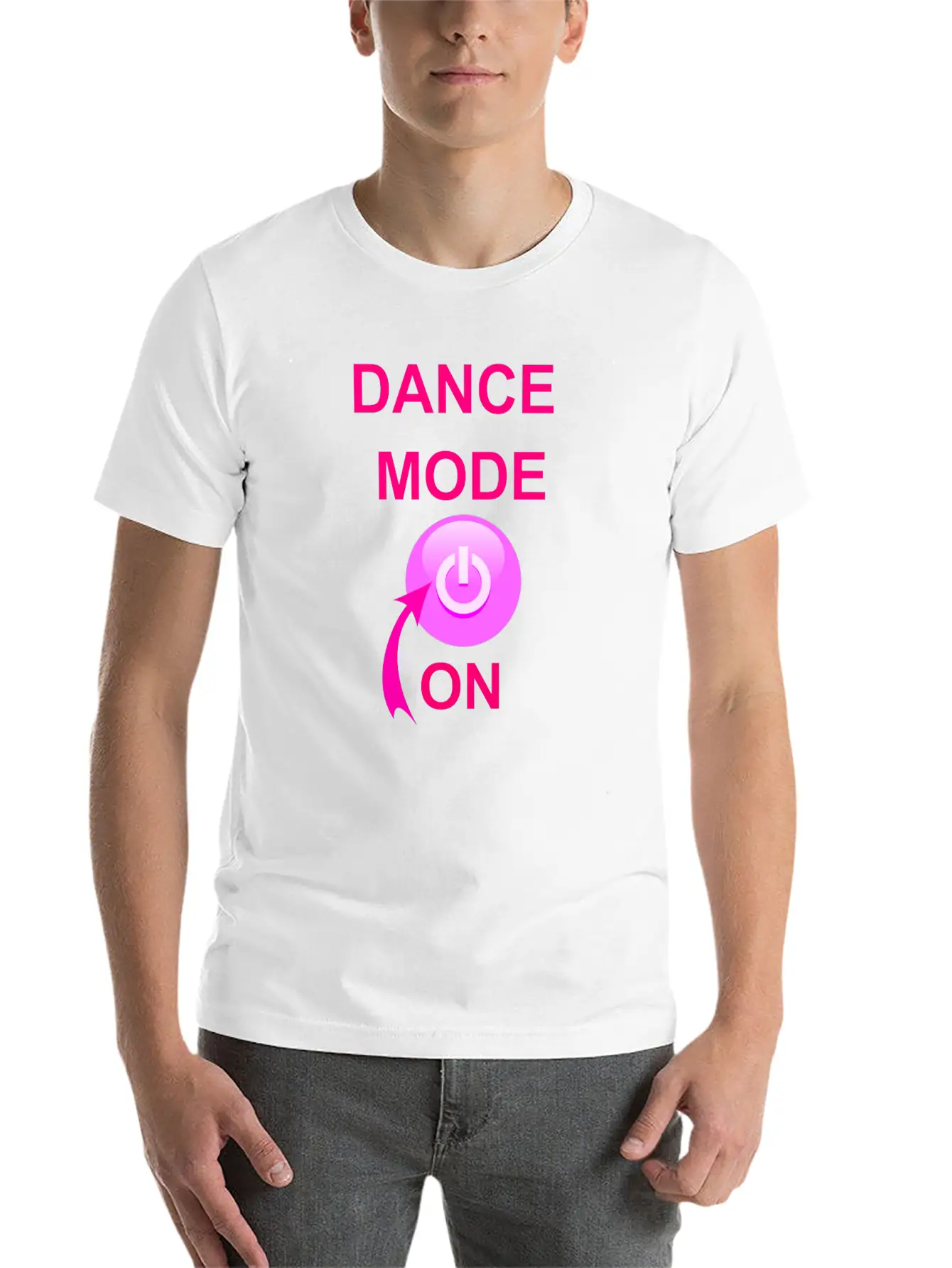 Dance Mode On Unisex Short Sleeve Soft Cotton T-Shirt – Casual Everyday Wear