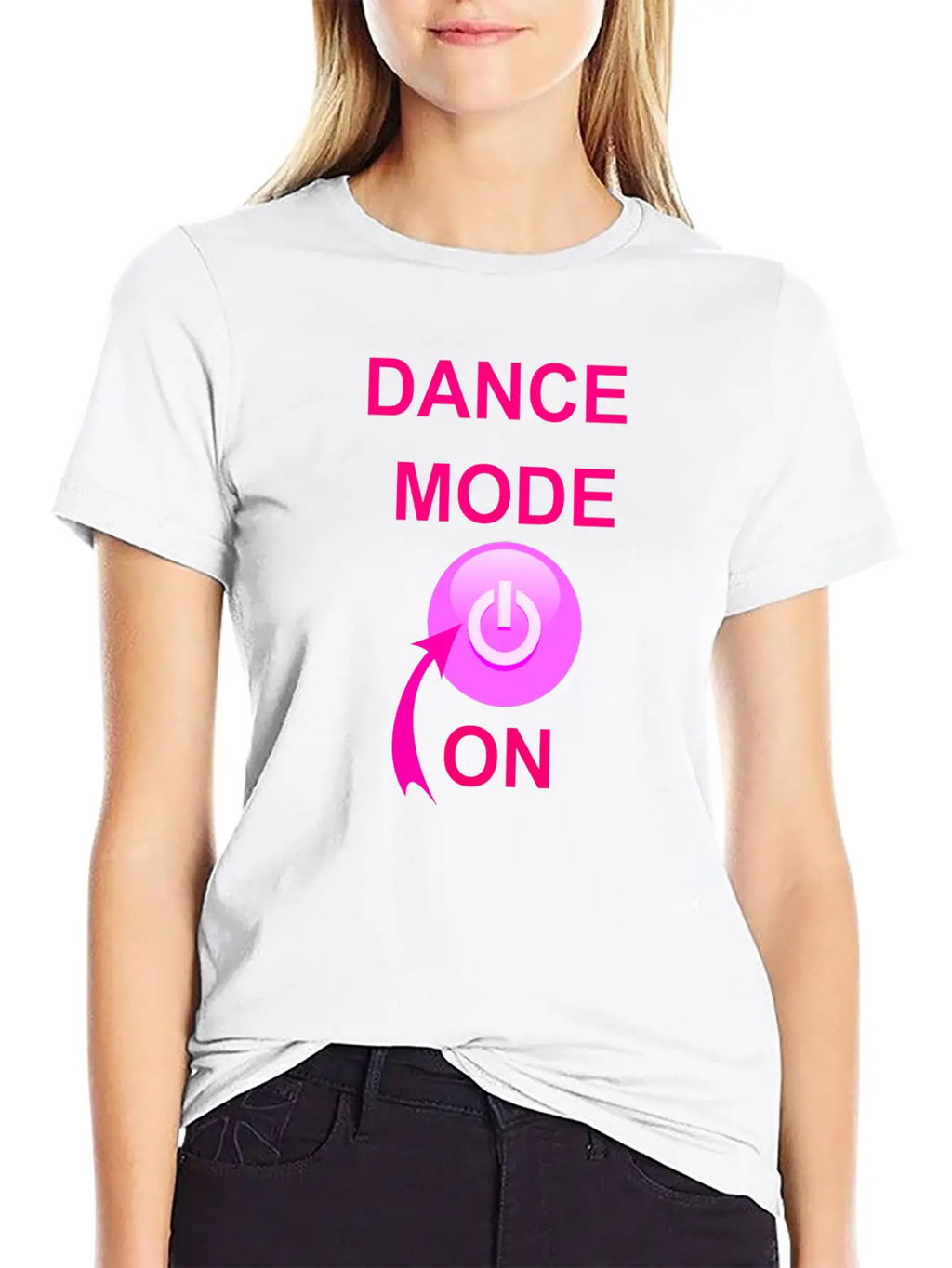 Dance Mode On Unisex Short Sleeve Soft Cotton T-Shirt – Casual Everyday Wear