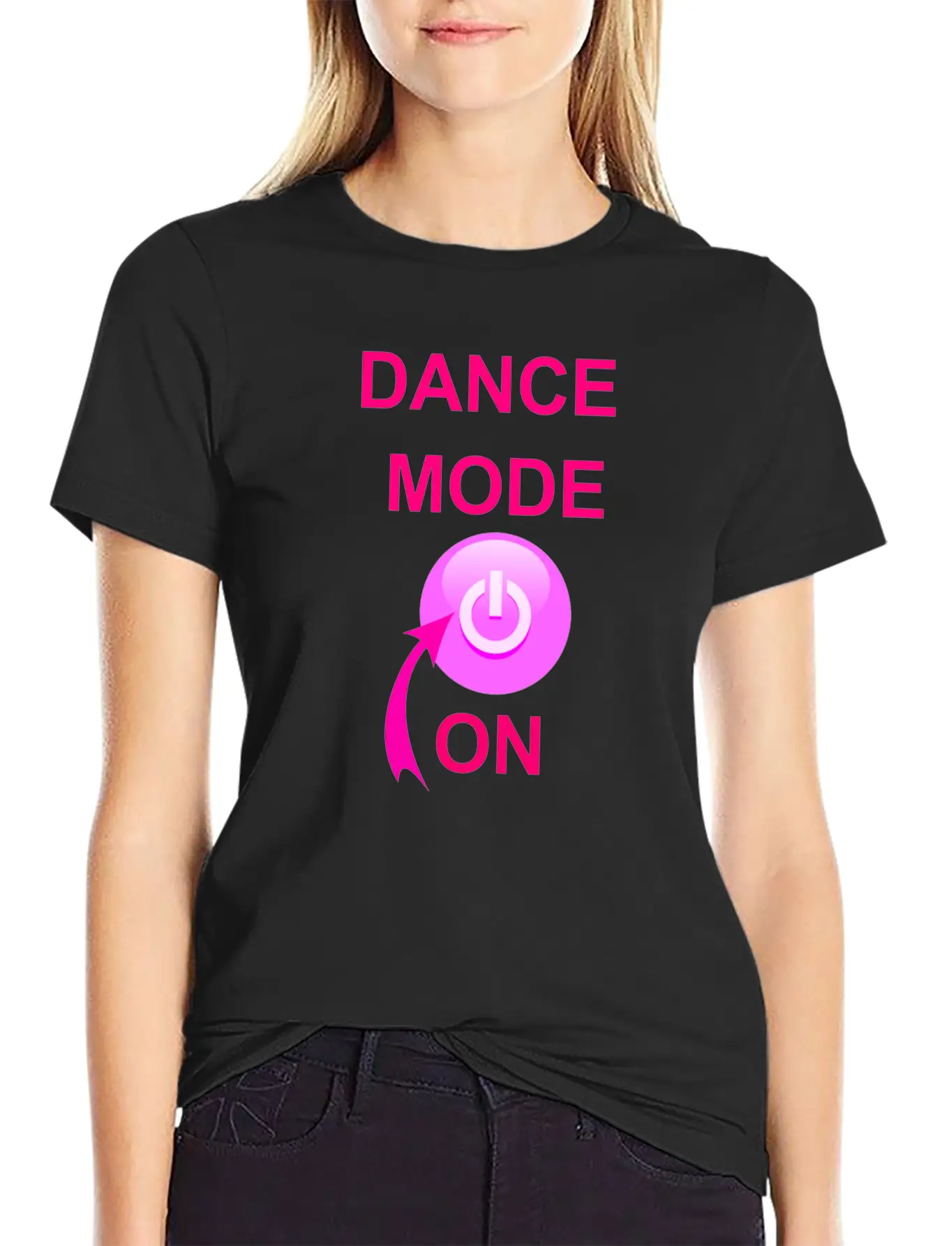 Dance Mode On Unisex Short Sleeve Soft Cotton T-Shirt – Casual Everyday Wear