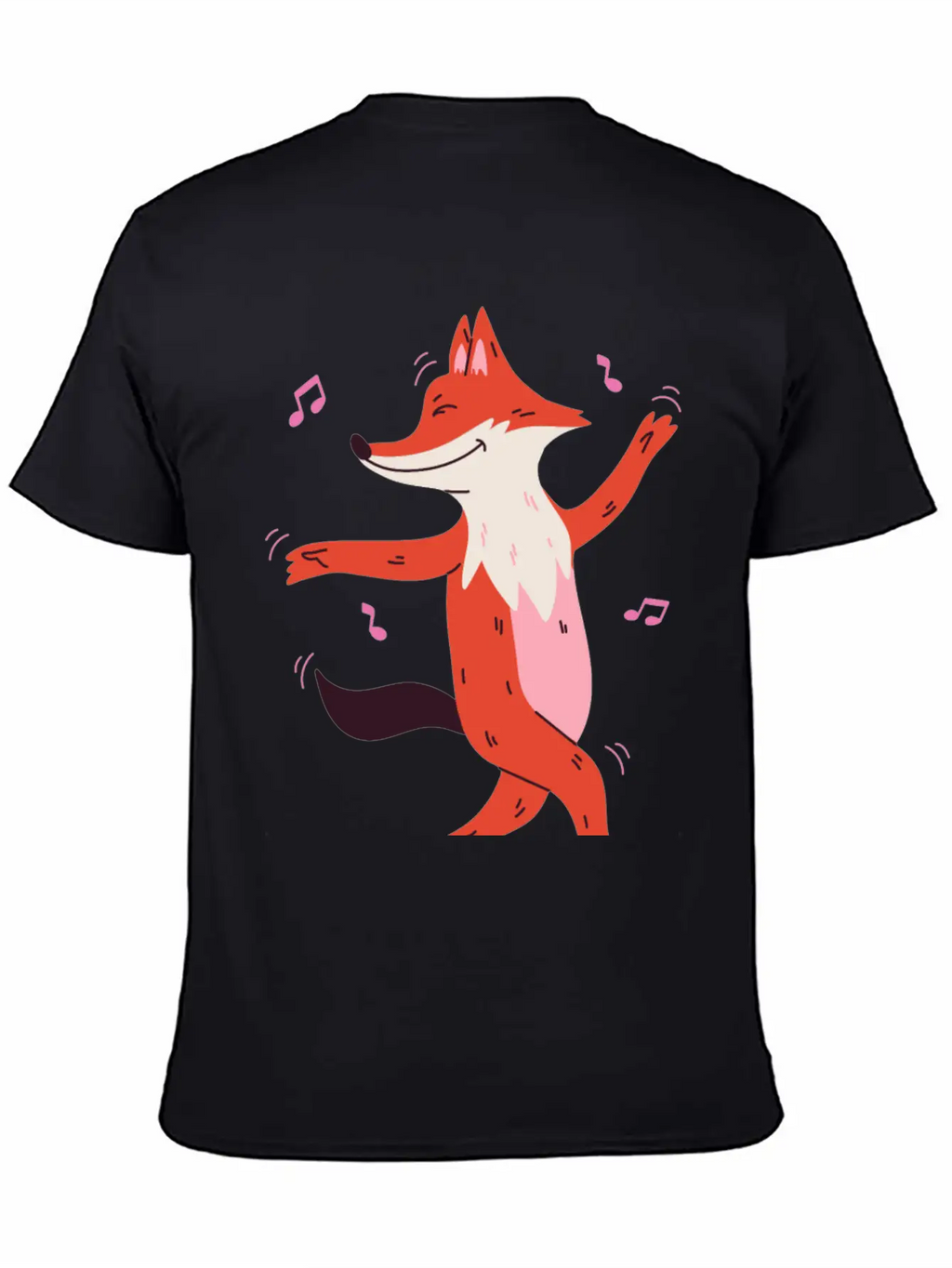 Dancing Fox Casual Graphic T-Shirt – Simple And Comfortable Daily Wear