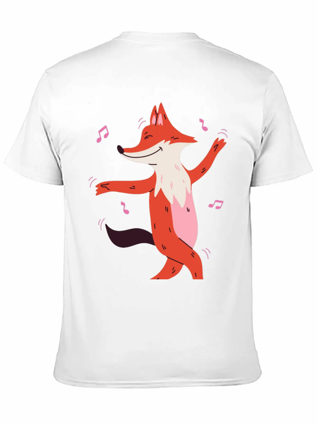 Dancing Fox Casual Graphic T-Shirt – Simple And Comfortable Daily Wear