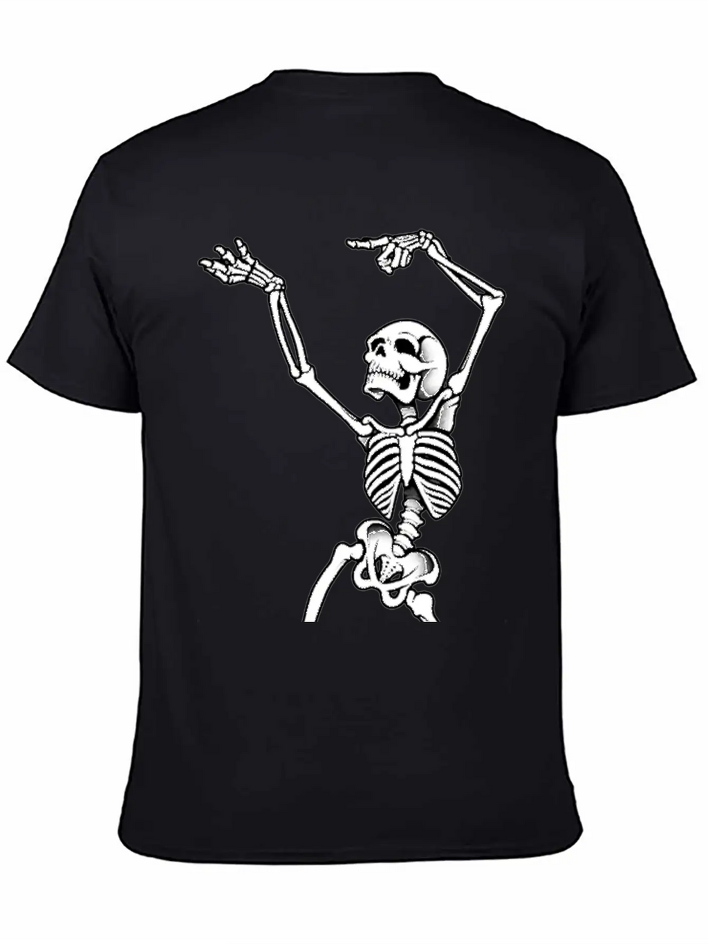Dancing Skeleton Casual Graphic T-Shirt – Simple And Comfortable Daily Wear