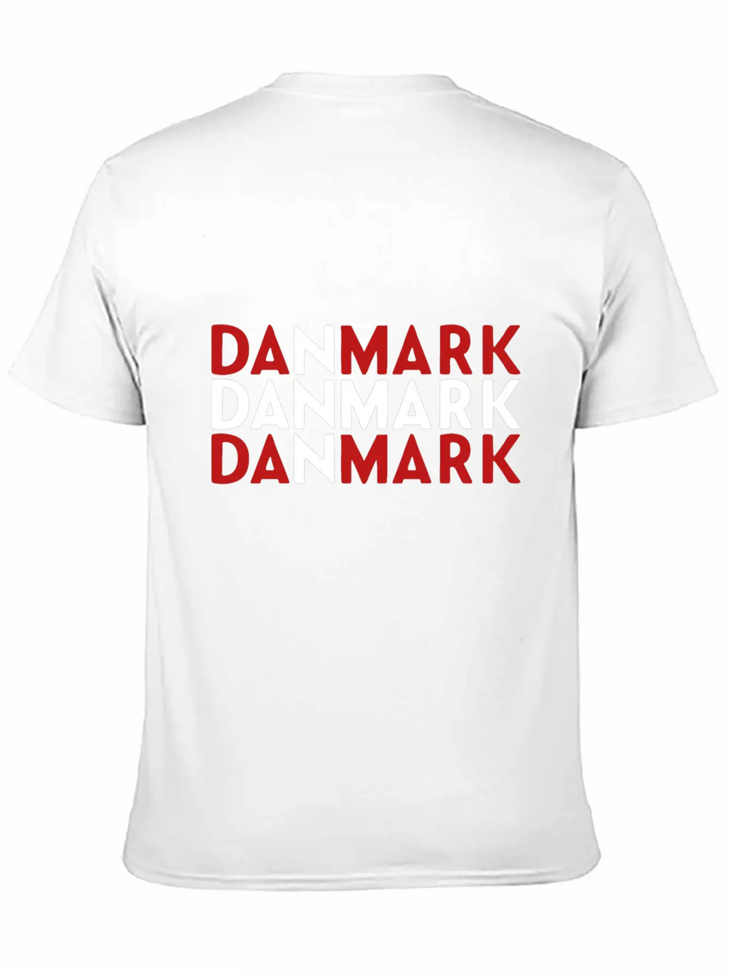 Danmark National Flag Unisex Casual T-Shirt – Clean Design For Daily Comfort