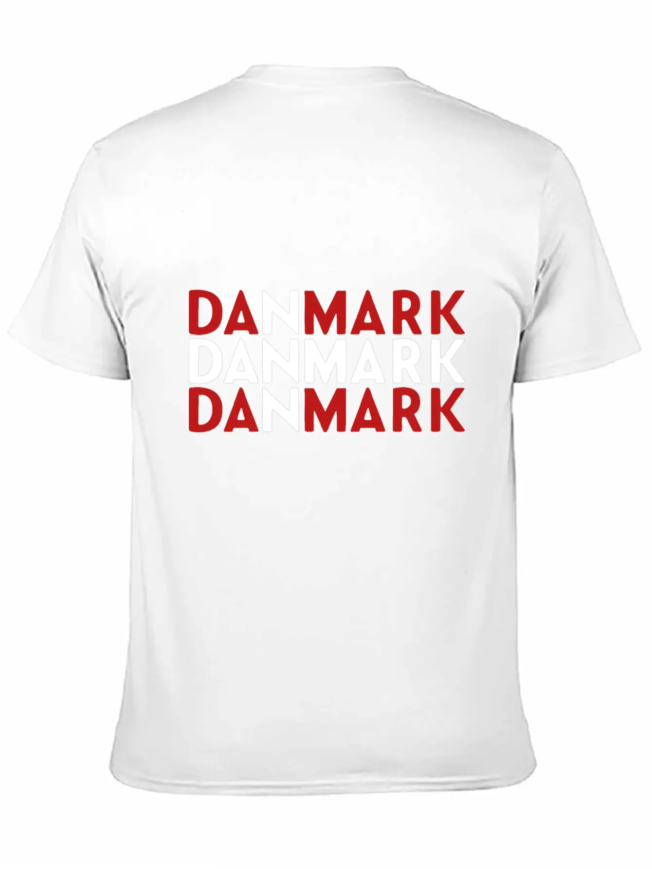 Danmark National Flag Unisex Casual T-Shirt – Clean Design For Daily Comfort