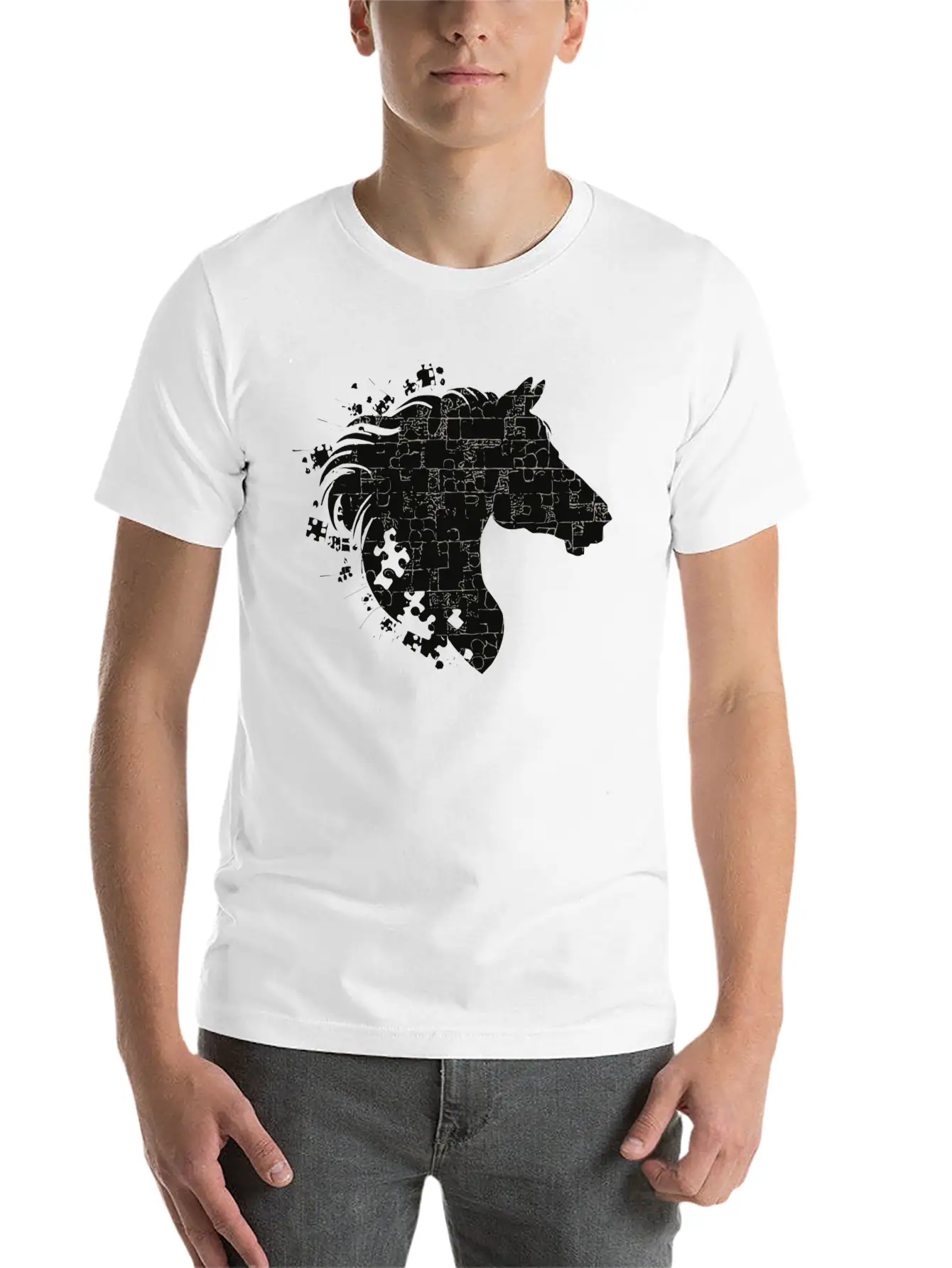 Dark Horse Stylish Everyday T-Shirt – Unisex Basic Cotton Tee