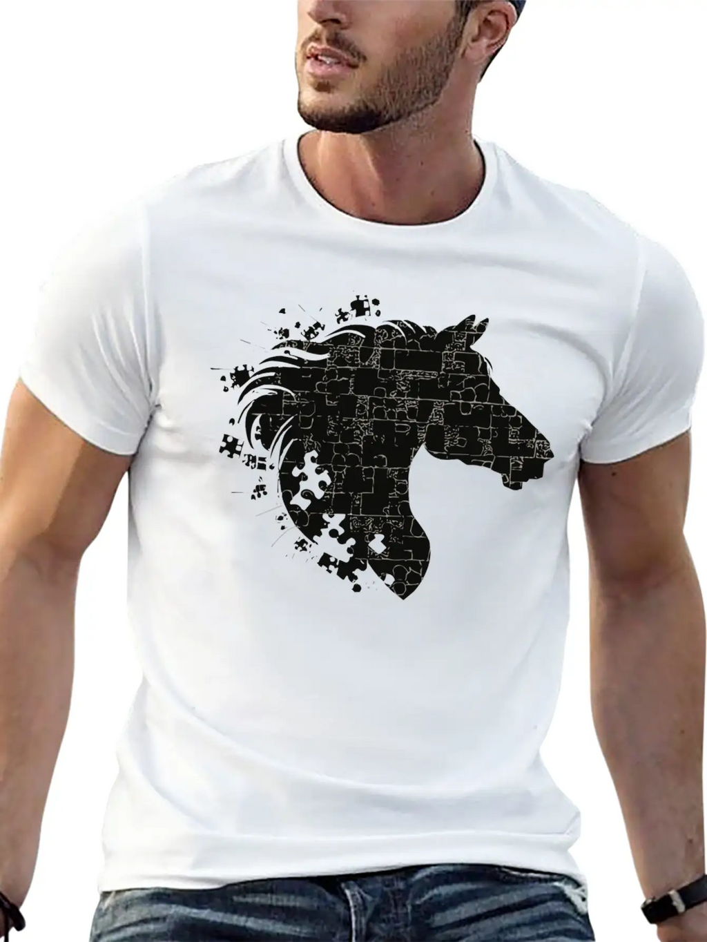 Dark Horse Stylish Everyday T-Shirt – Unisex Basic Cotton Tee