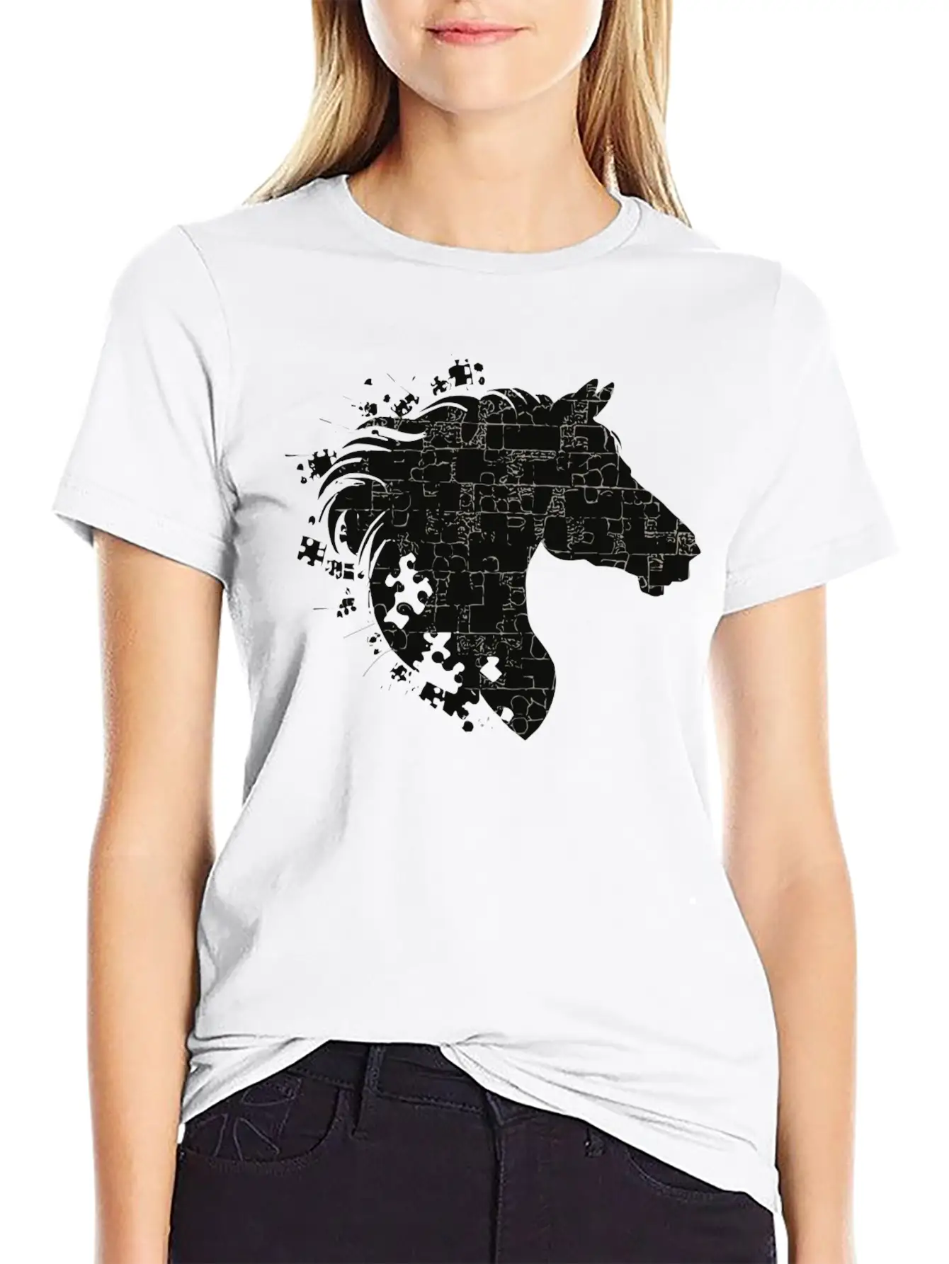 Dark Horse Stylish Everyday T-Shirt – Unisex Basic Cotton Tee