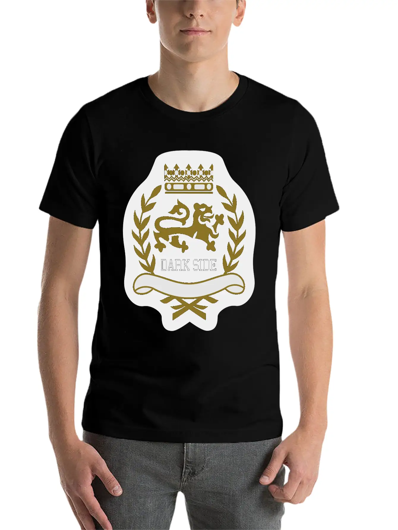 Dark Side Crest Unisex Short Sleeve Soft Cotton T-Shirt – Casual Everyday Wear