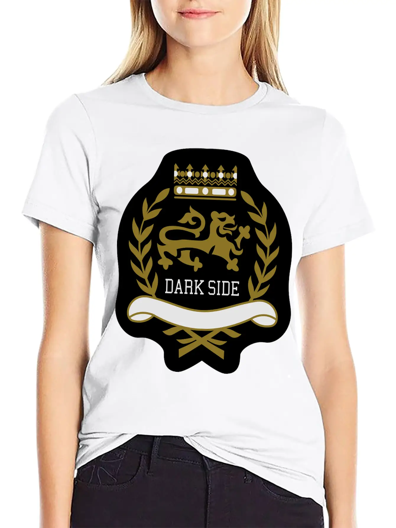 Dark Side Crest Unisex Short Sleeve Soft Cotton T-Shirt – Casual Everyday Wear