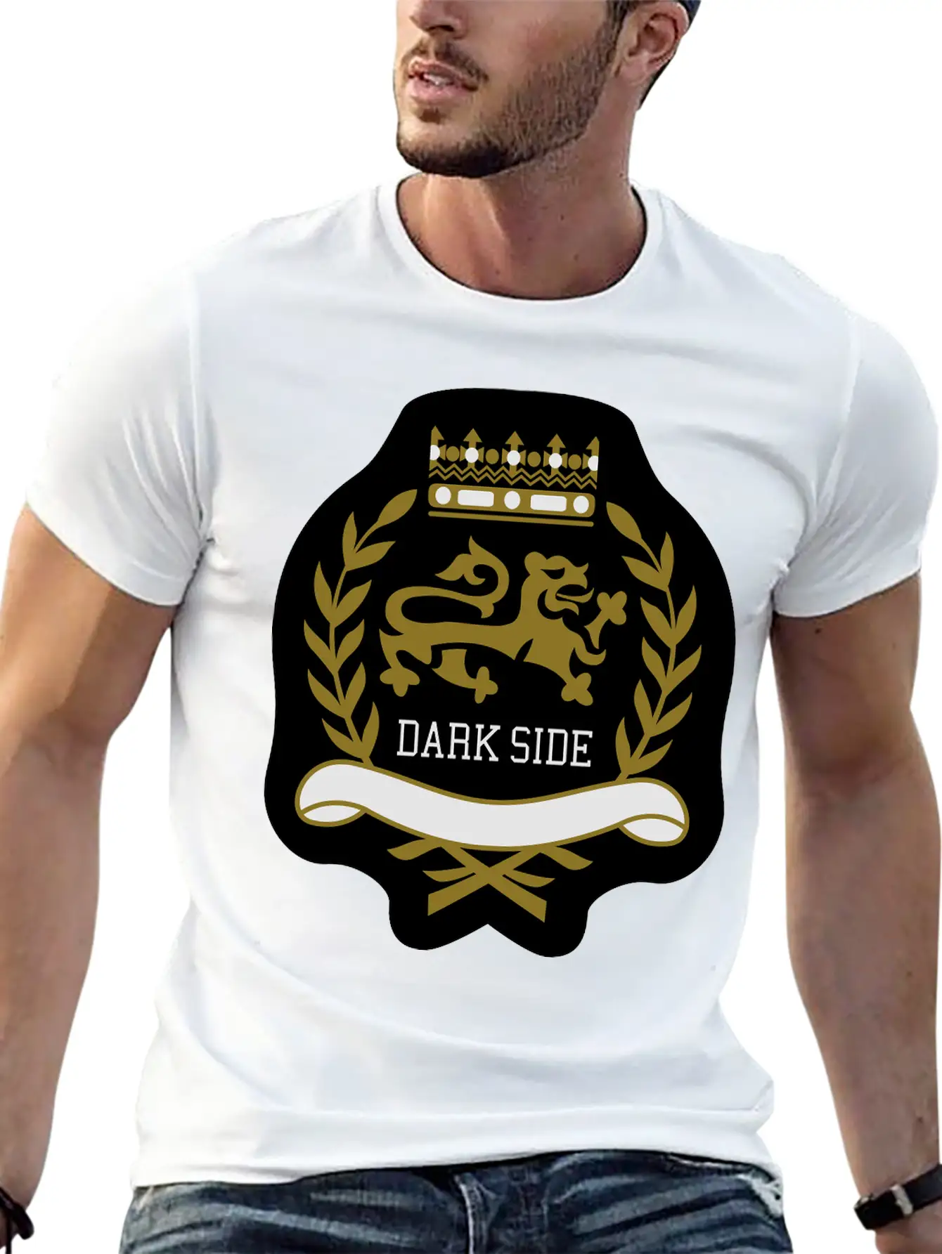 Dark Side Crest Unisex Short Sleeve Soft Cotton T-Shirt – Casual Everyday Wear