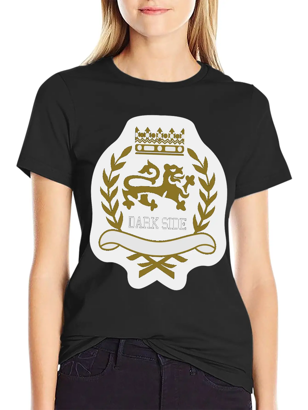 Dark Side Crest Unisex Short Sleeve Soft Cotton T-Shirt – Casual Everyday Wear