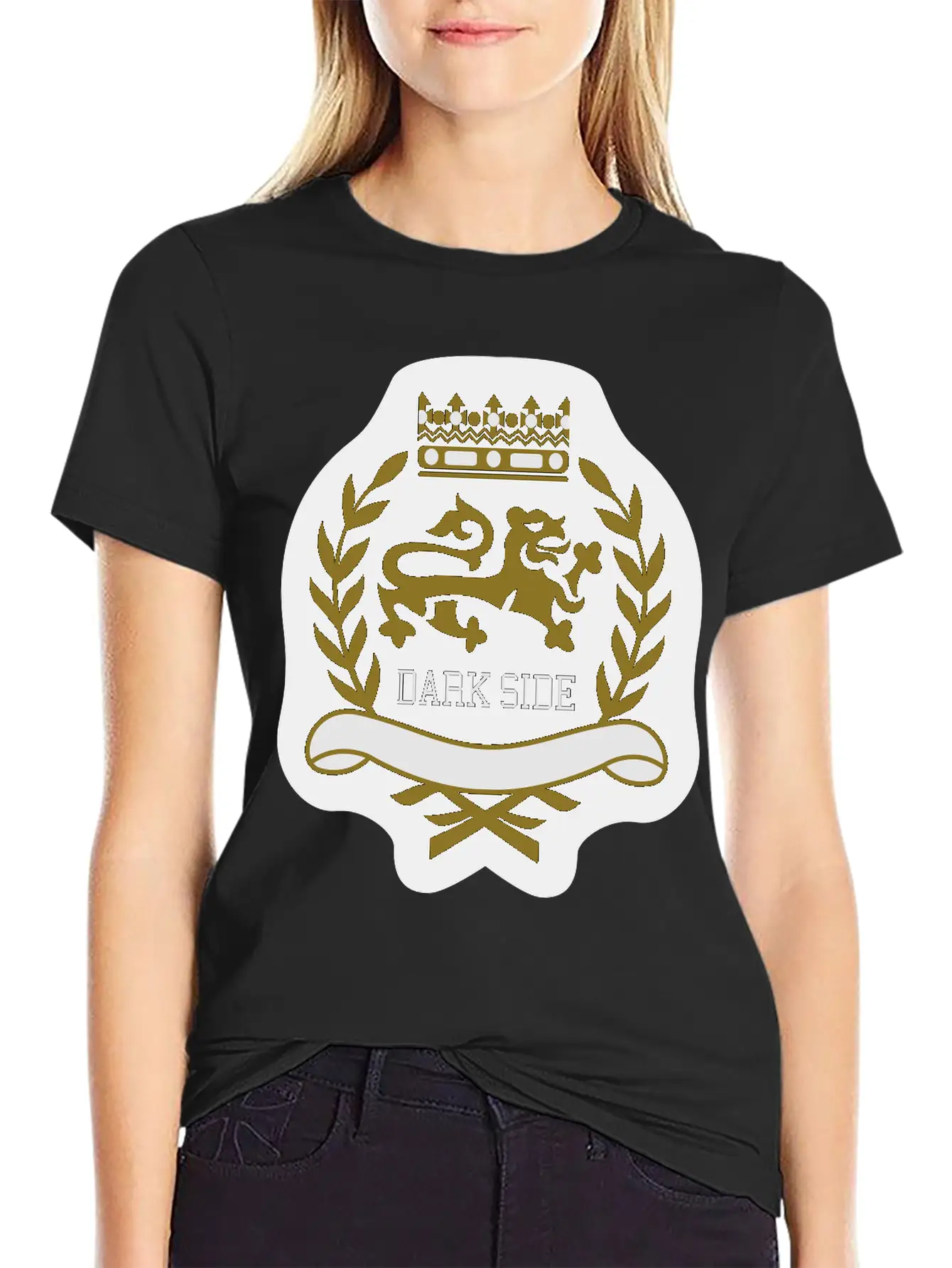 Dark Side Crest Unisex Short Sleeve Soft Cotton T-Shirt – Casual Everyday Wear