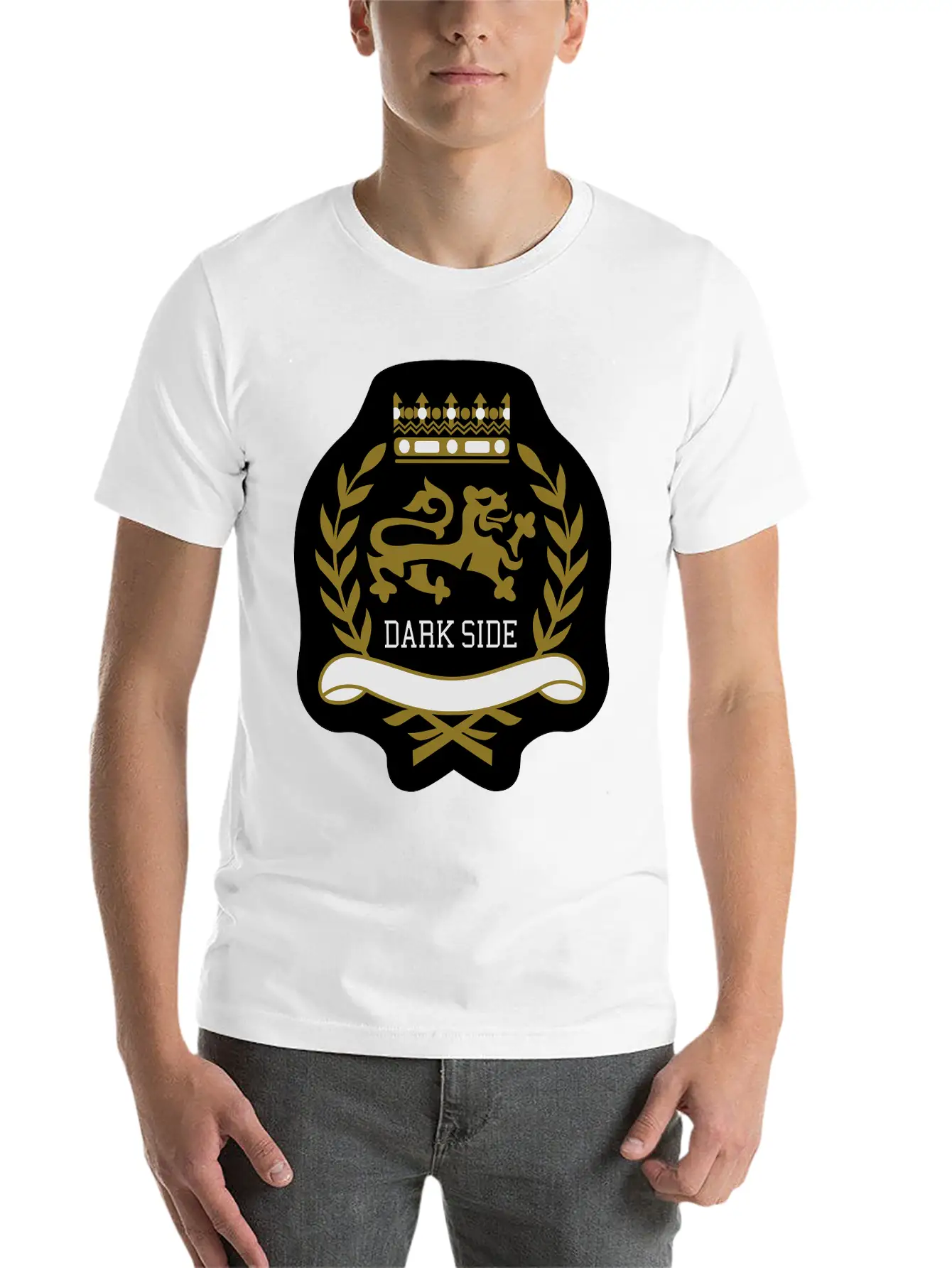 Dark Side Crest Unisex Short Sleeve Soft Cotton T-Shirt – Casual Everyday Wear