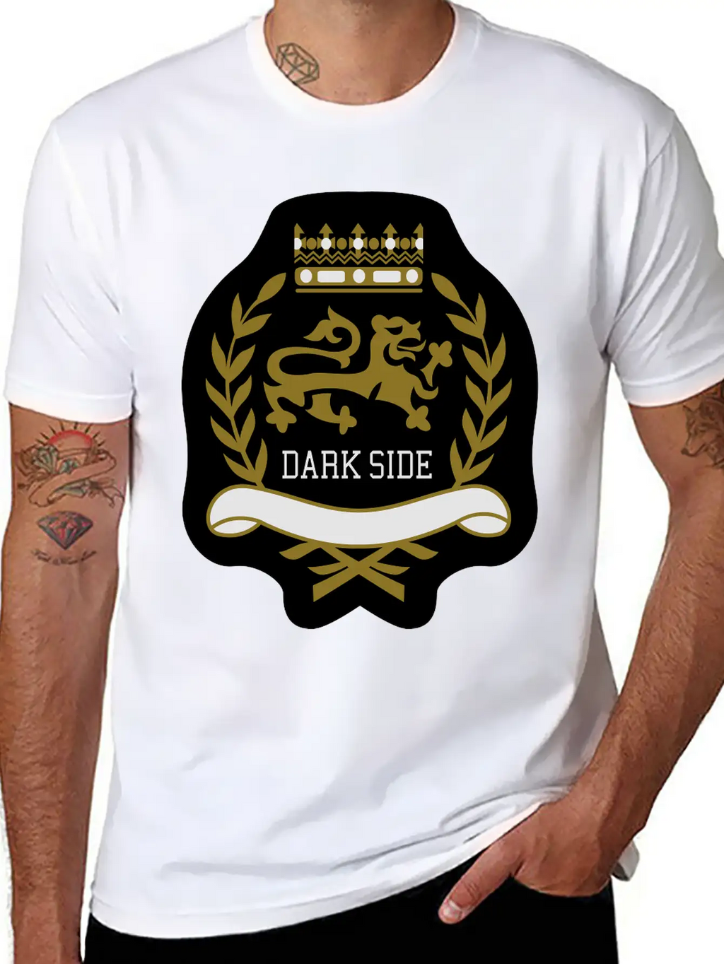 Dark Side Crest Unisex Short Sleeve Soft Cotton T-Shirt – Casual Everyday Wear