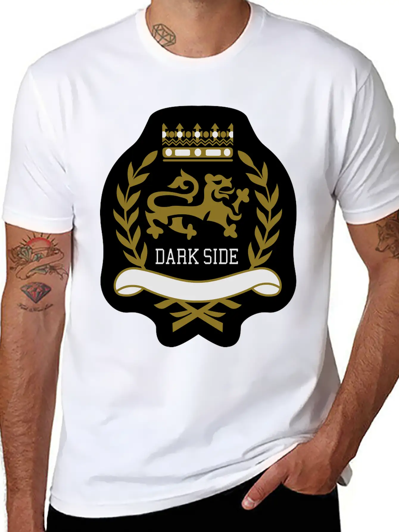 Dark Side Crest Unisex Short Sleeve Soft Cotton T-Shirt – Casual Everyday Wear
